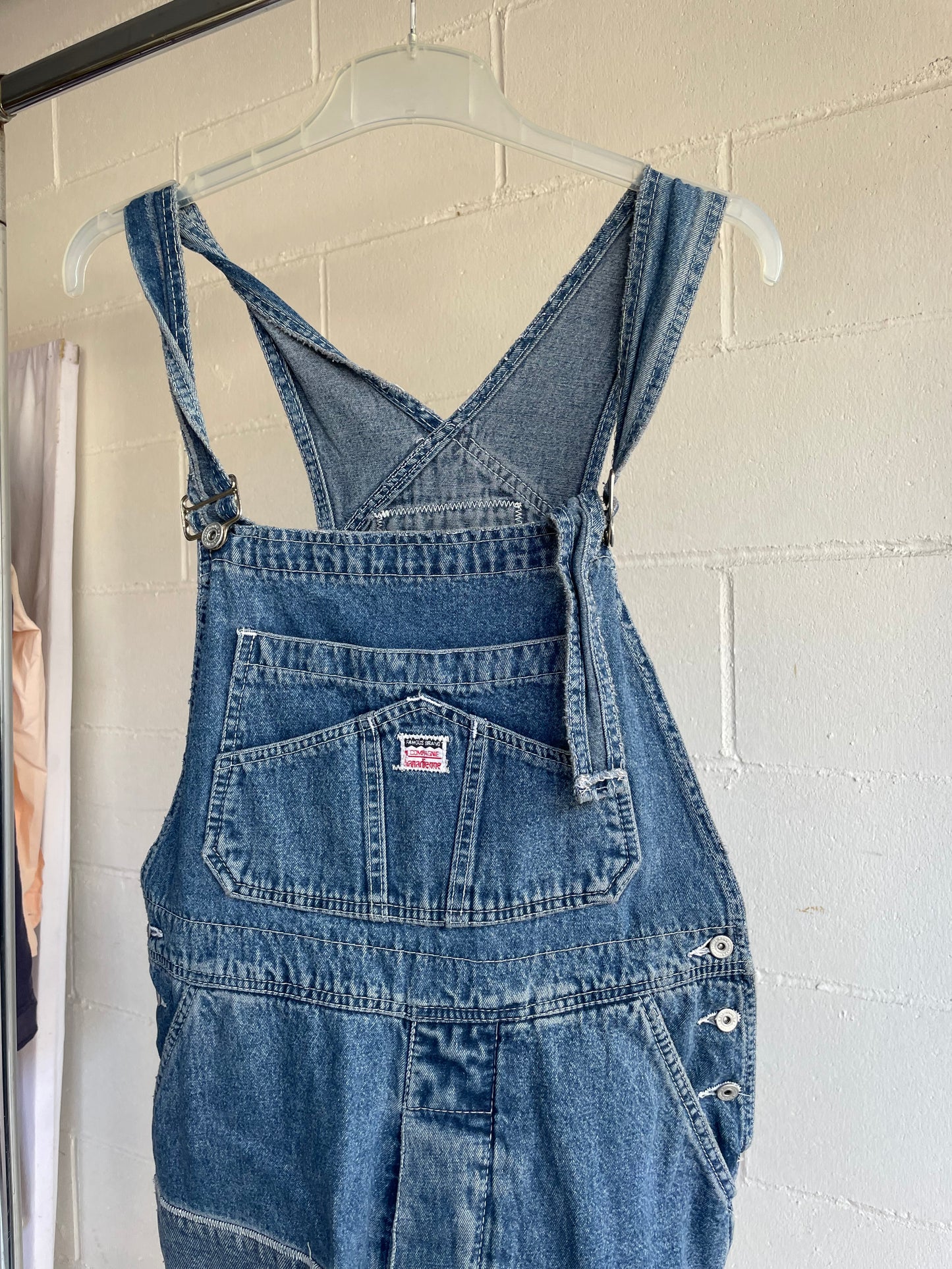 Salopette vintage denim lavaggio medio - taglia M