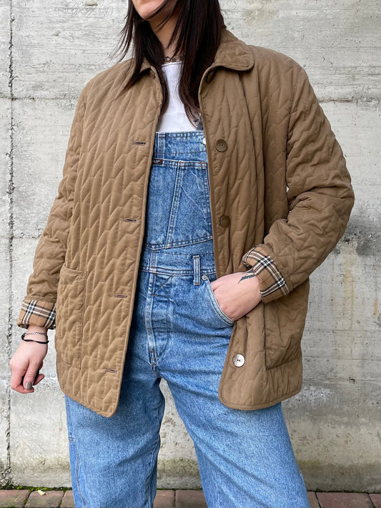 Husky Preca cammello con fodera tartan