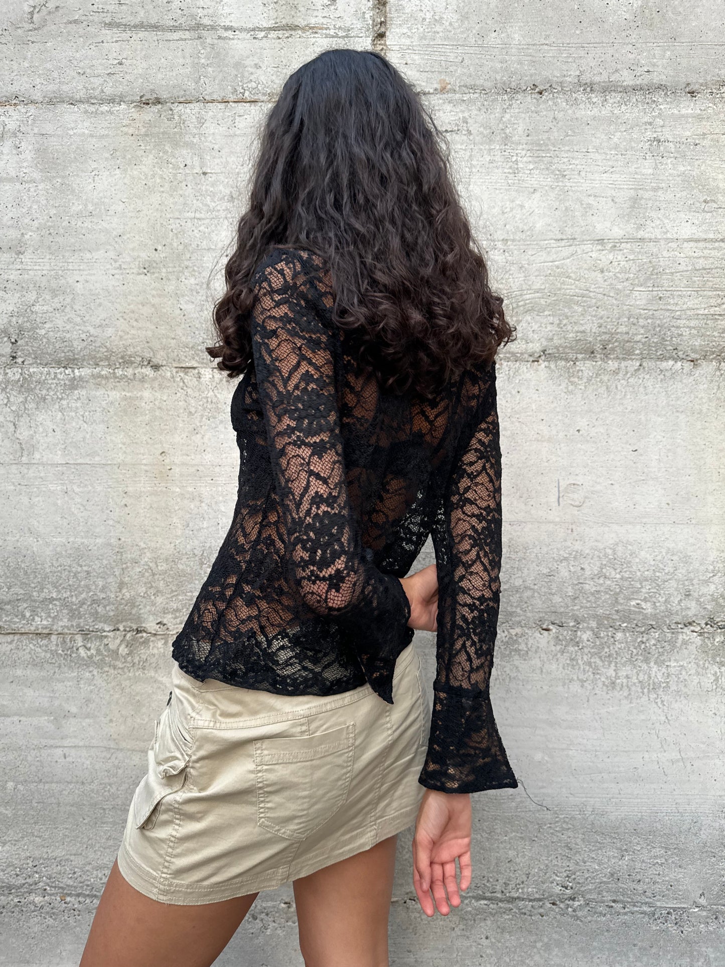 Blusa in pizzo Y2K