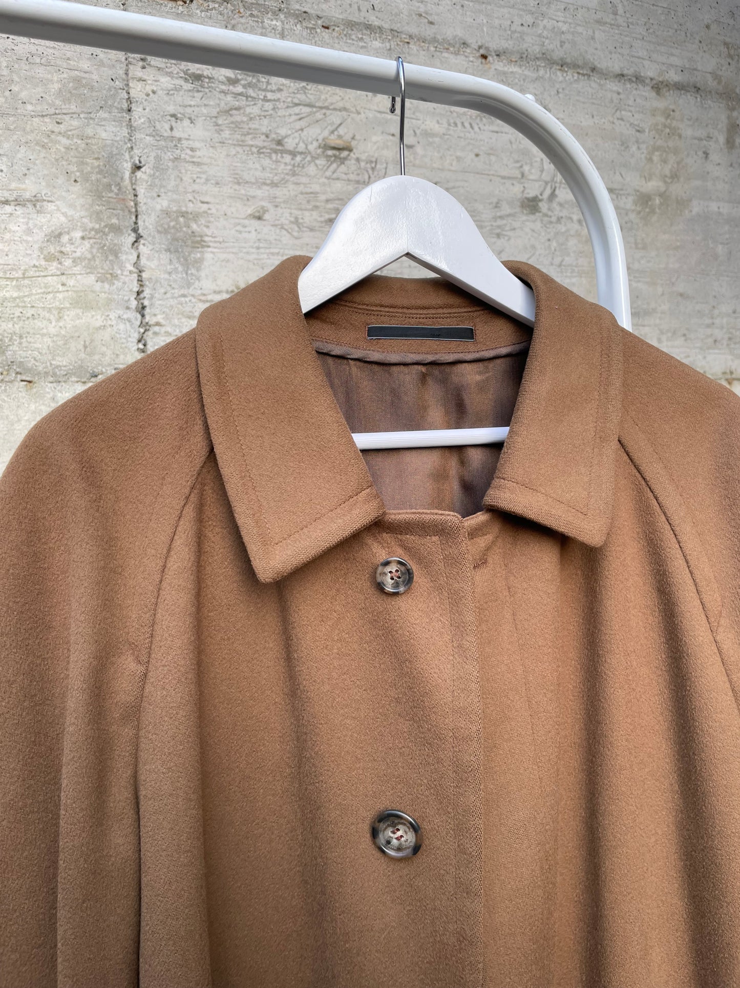 Cappotto sartoriale Piacenza cammello 100% lana vergine - taglia M uomo