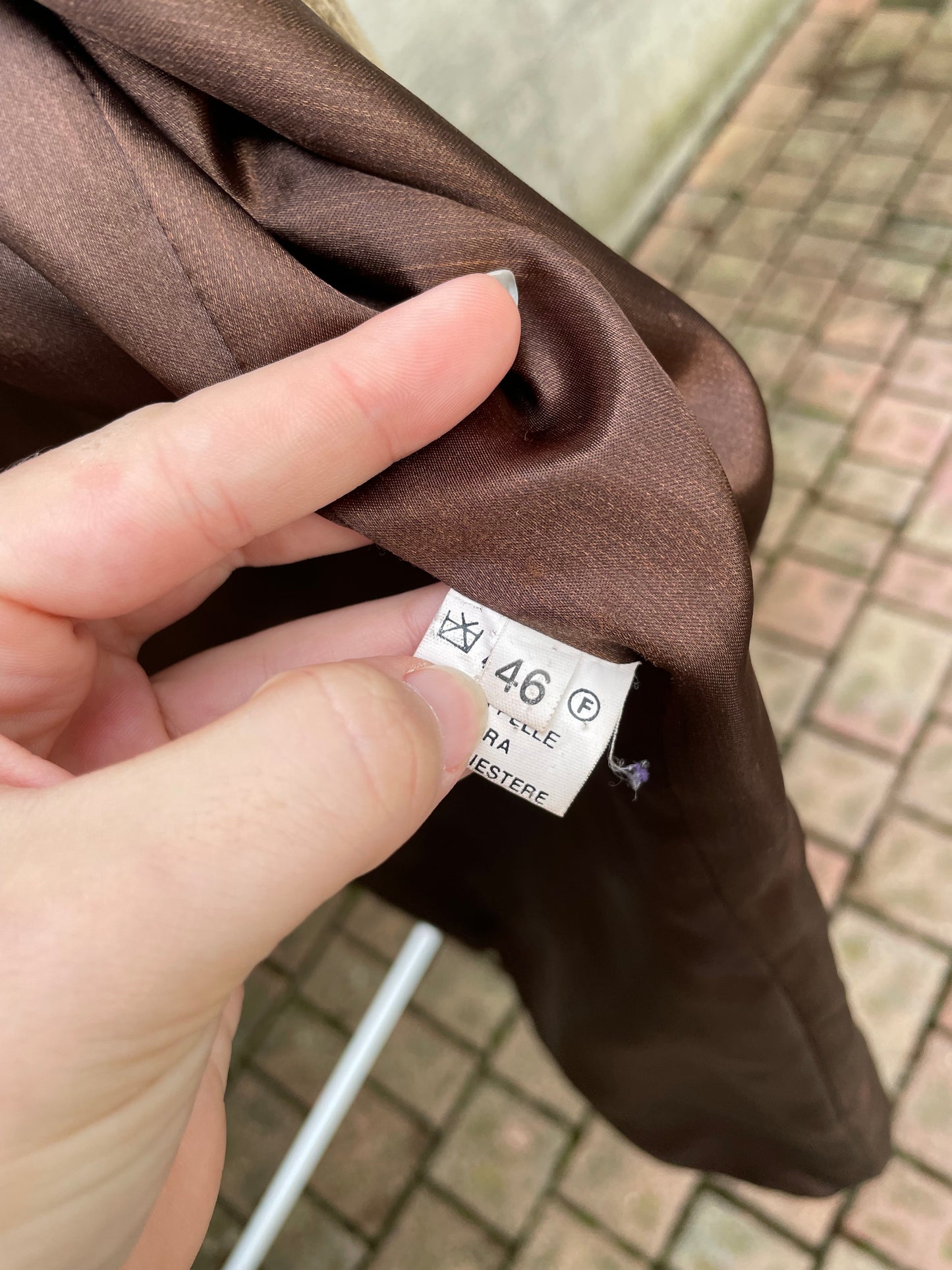 Blazer oversize suede marrone - taglia L