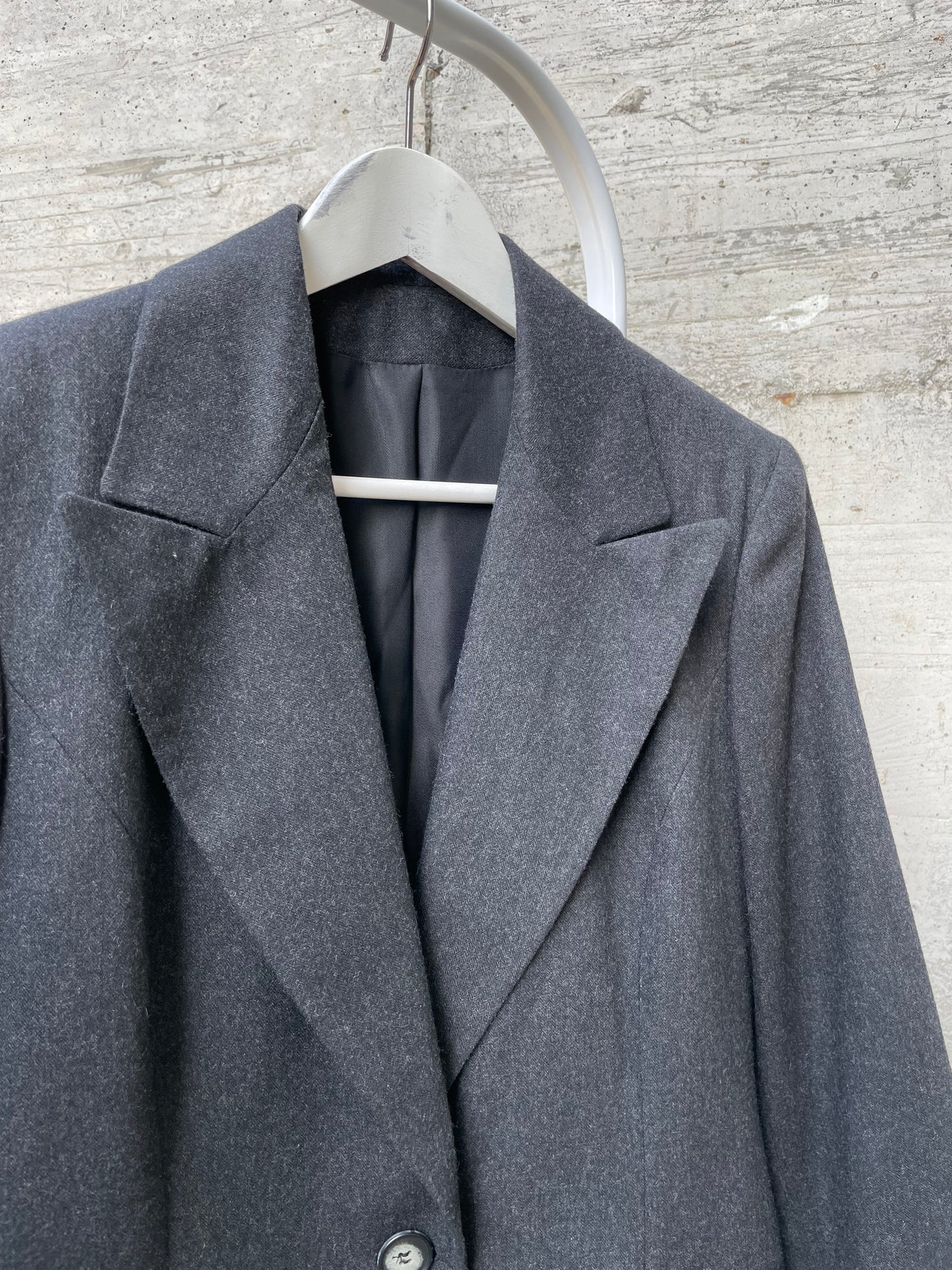 Blazer monopetto lana grigio scuro - 44it donna