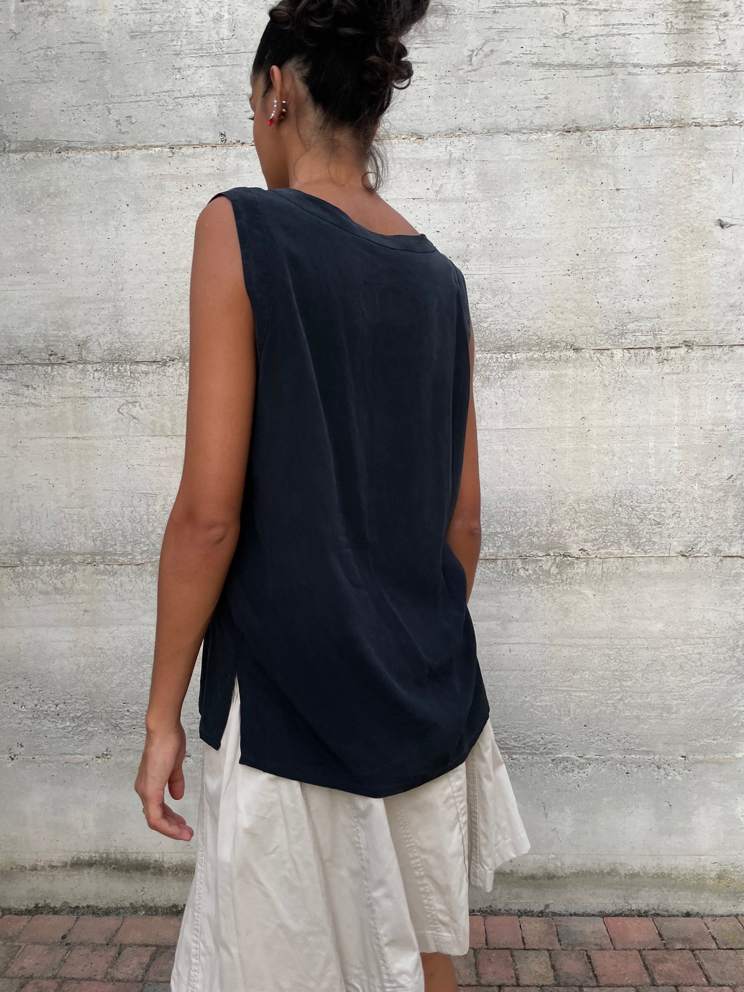 Top sartoriale 100% seta Paola Neri - taglia M