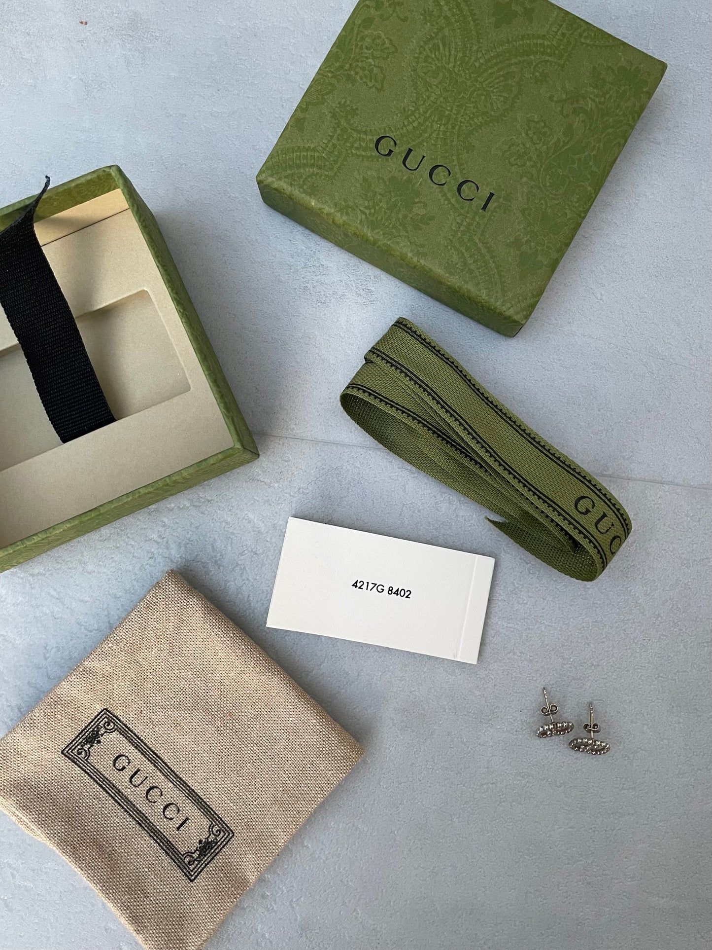 Orecchini a lobo Gucci Boule doppia G - argento 925