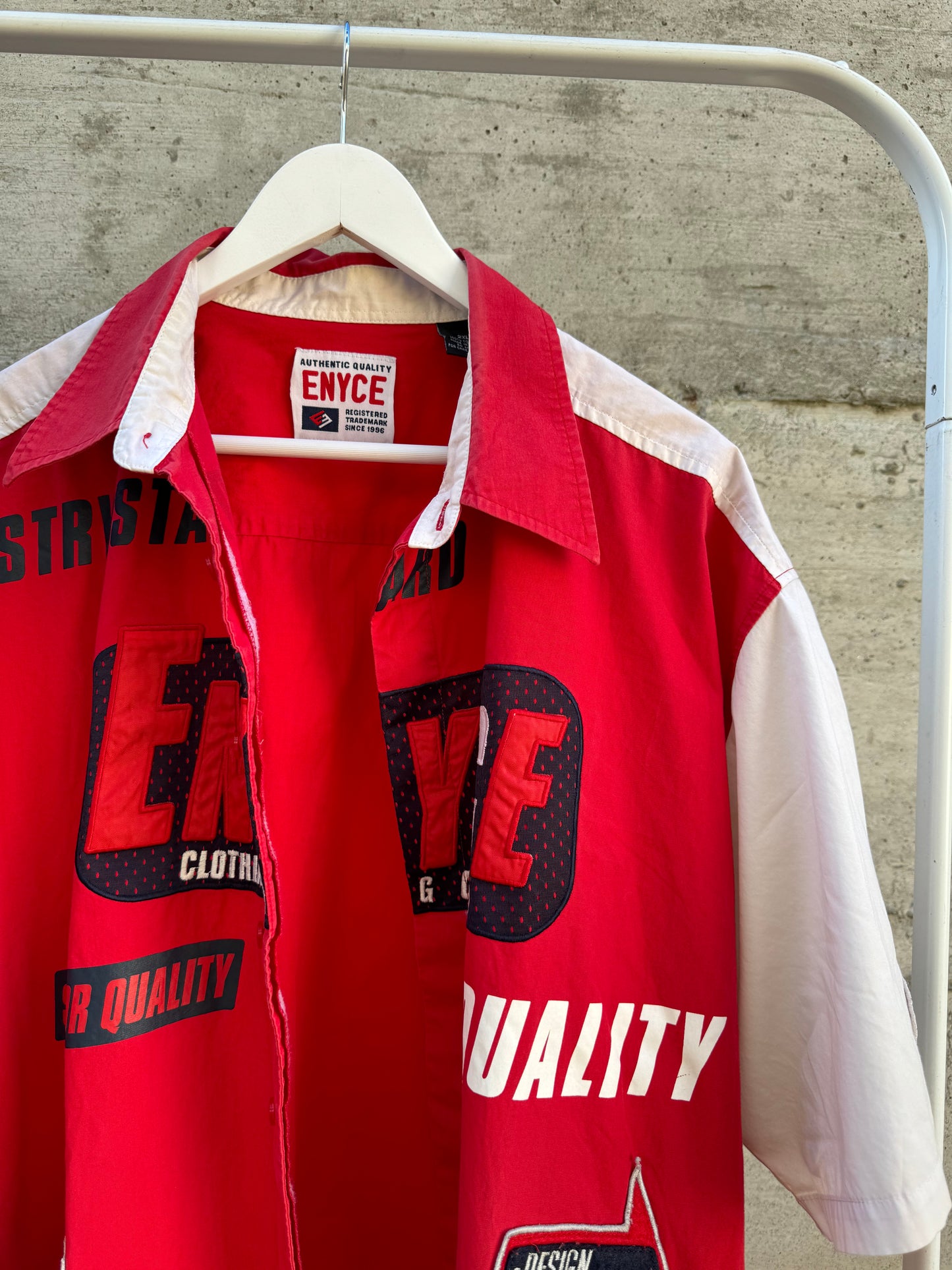 Maxi camicia ENYCE bikercore in cotone