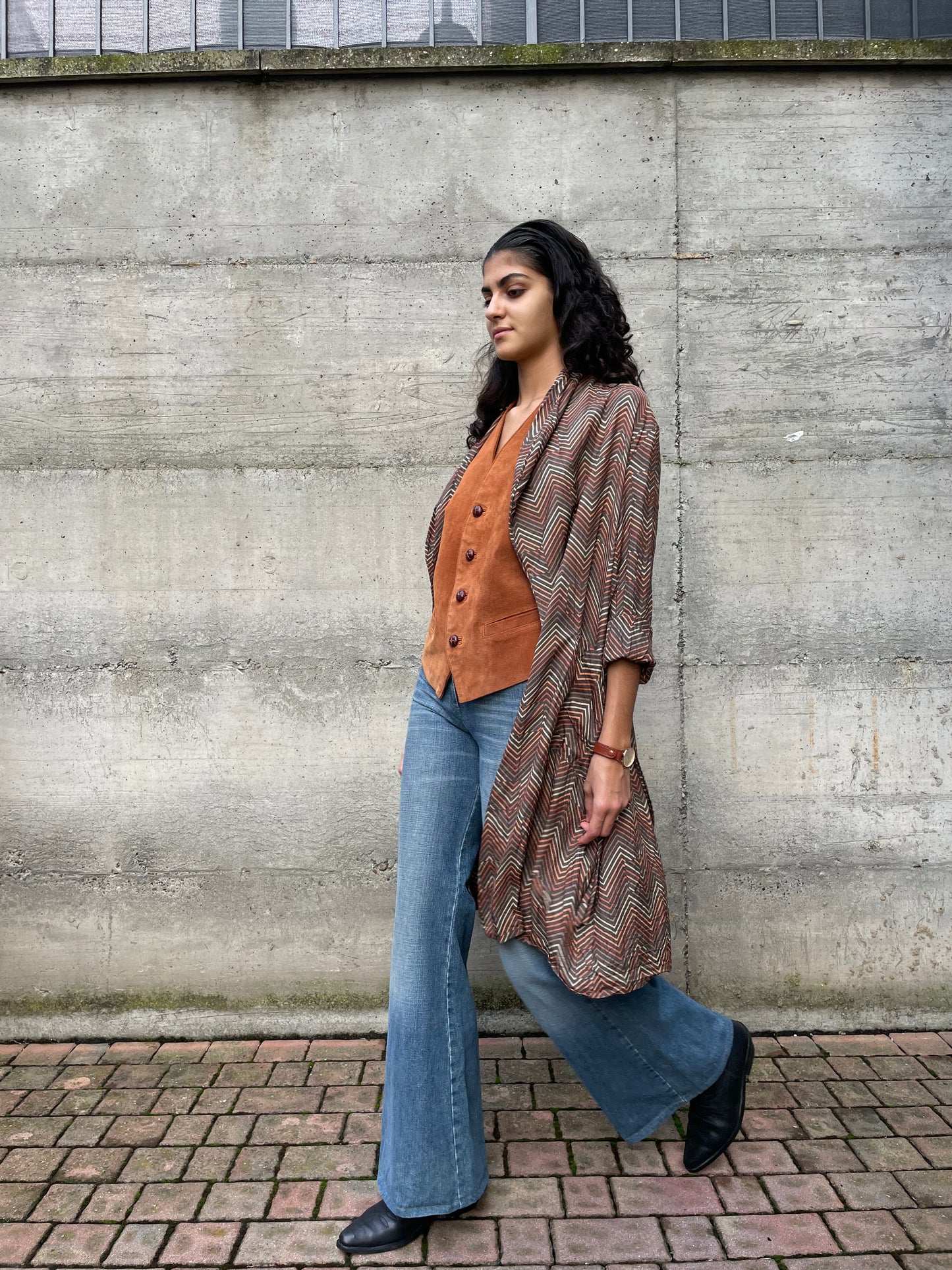 Vestaglia Pierre Cardin in crepe di seta - taglia unica