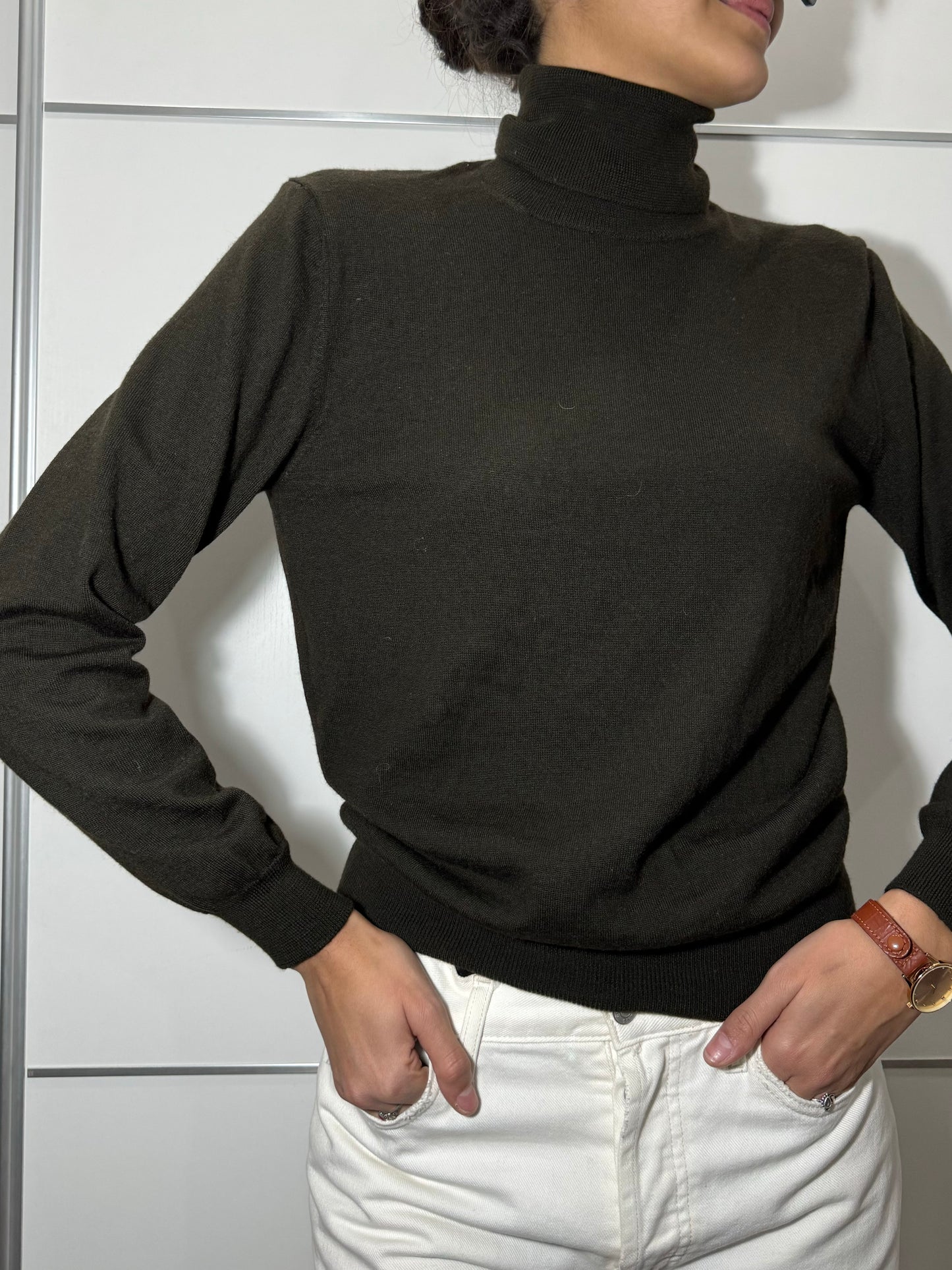 Dolcevita testa di moro Benetton in misto lana