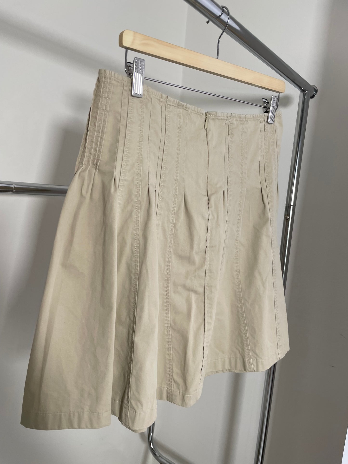 Gonna cargo Y2K sabbia, 100% cotone - taglia M