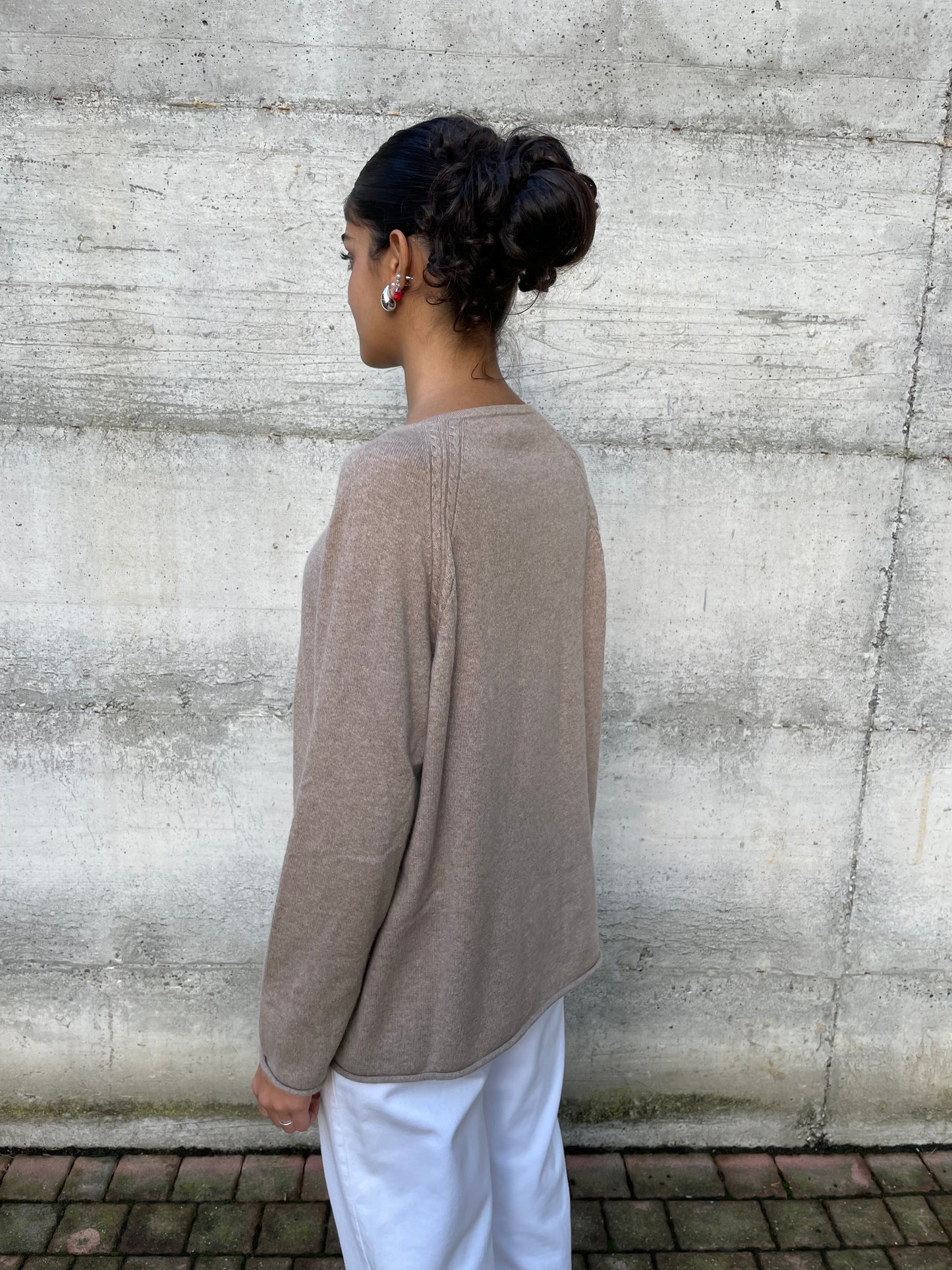 Maglione ampio Egon Fustemberg 100% cashmere - taglia L