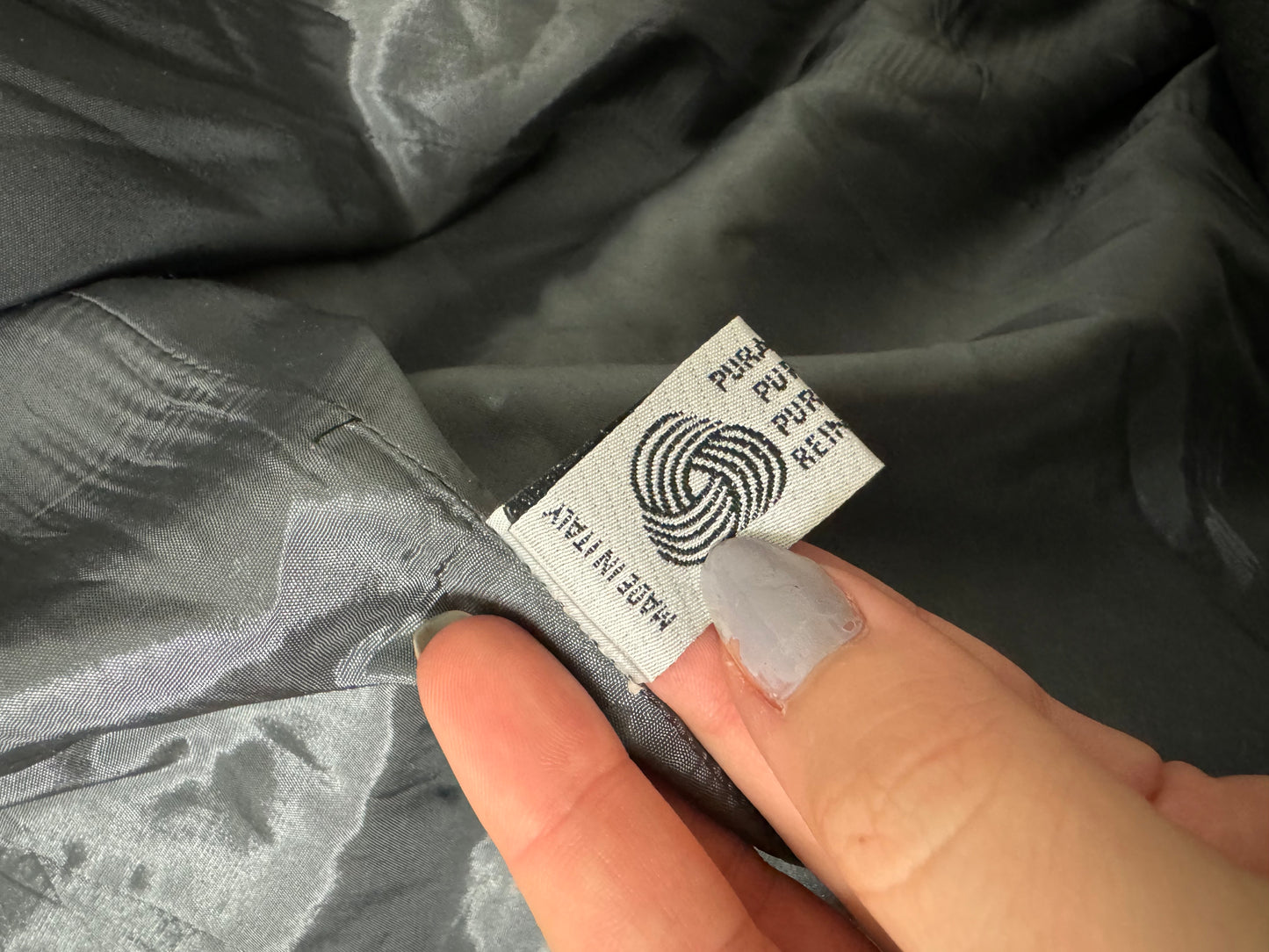 Blazer donna monopetto grigio in pura lana vergine