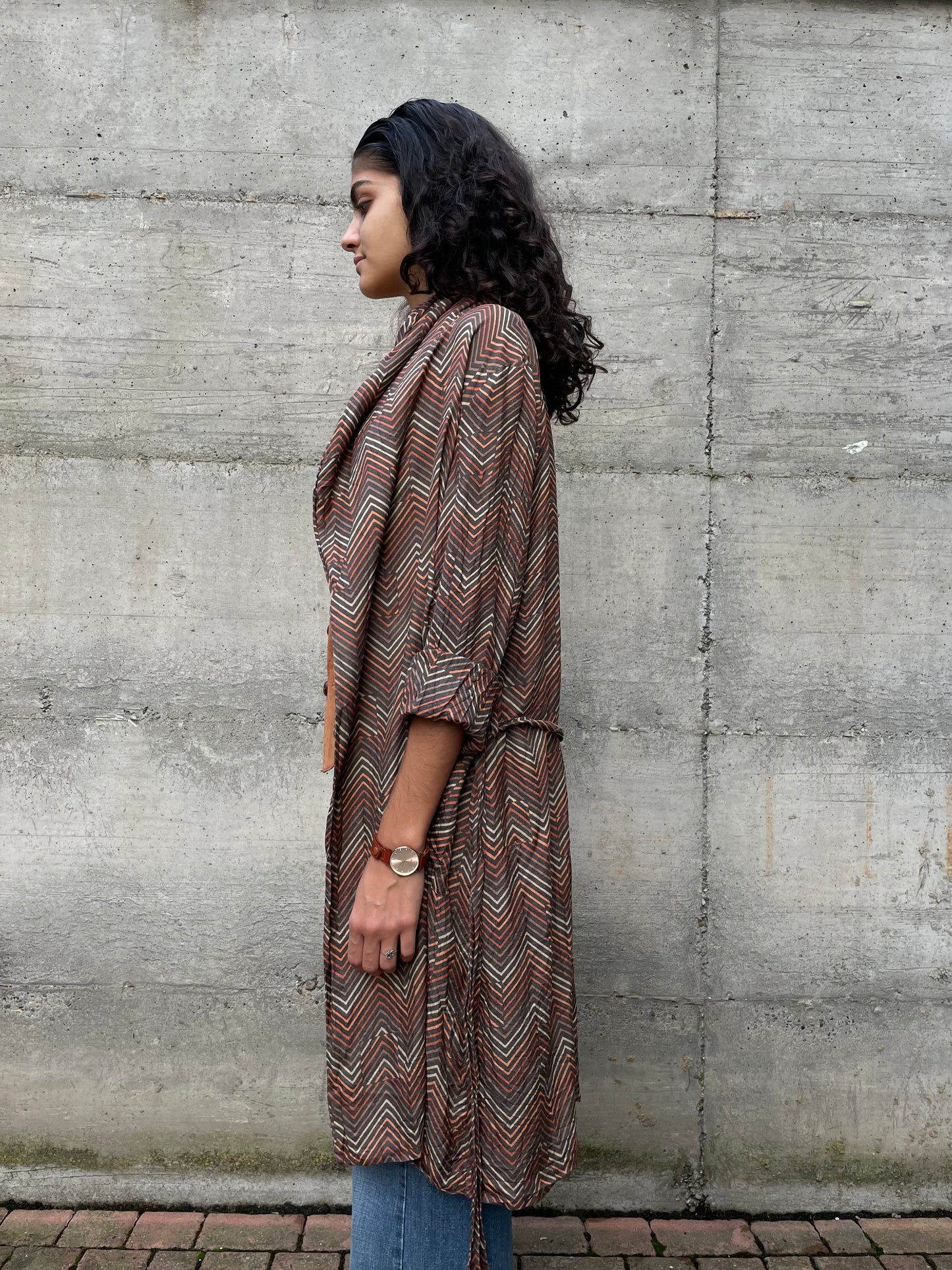 Vestaglia Pierre Cardin in crepe di seta - taglia unica