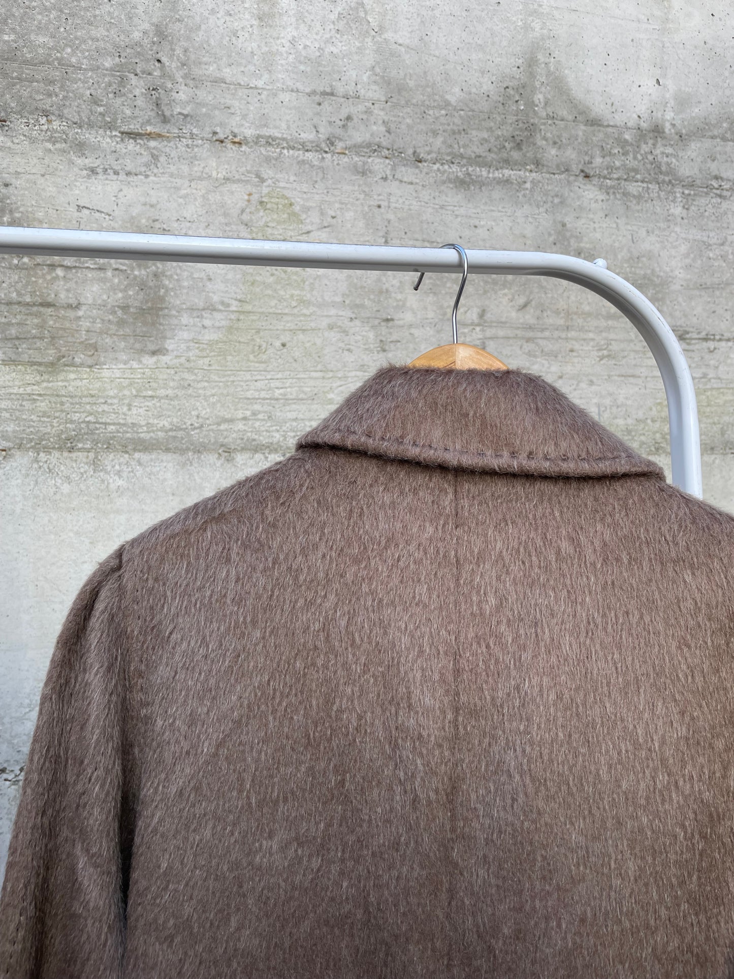 Cappotto lungo sartoriale 100% lana di lama