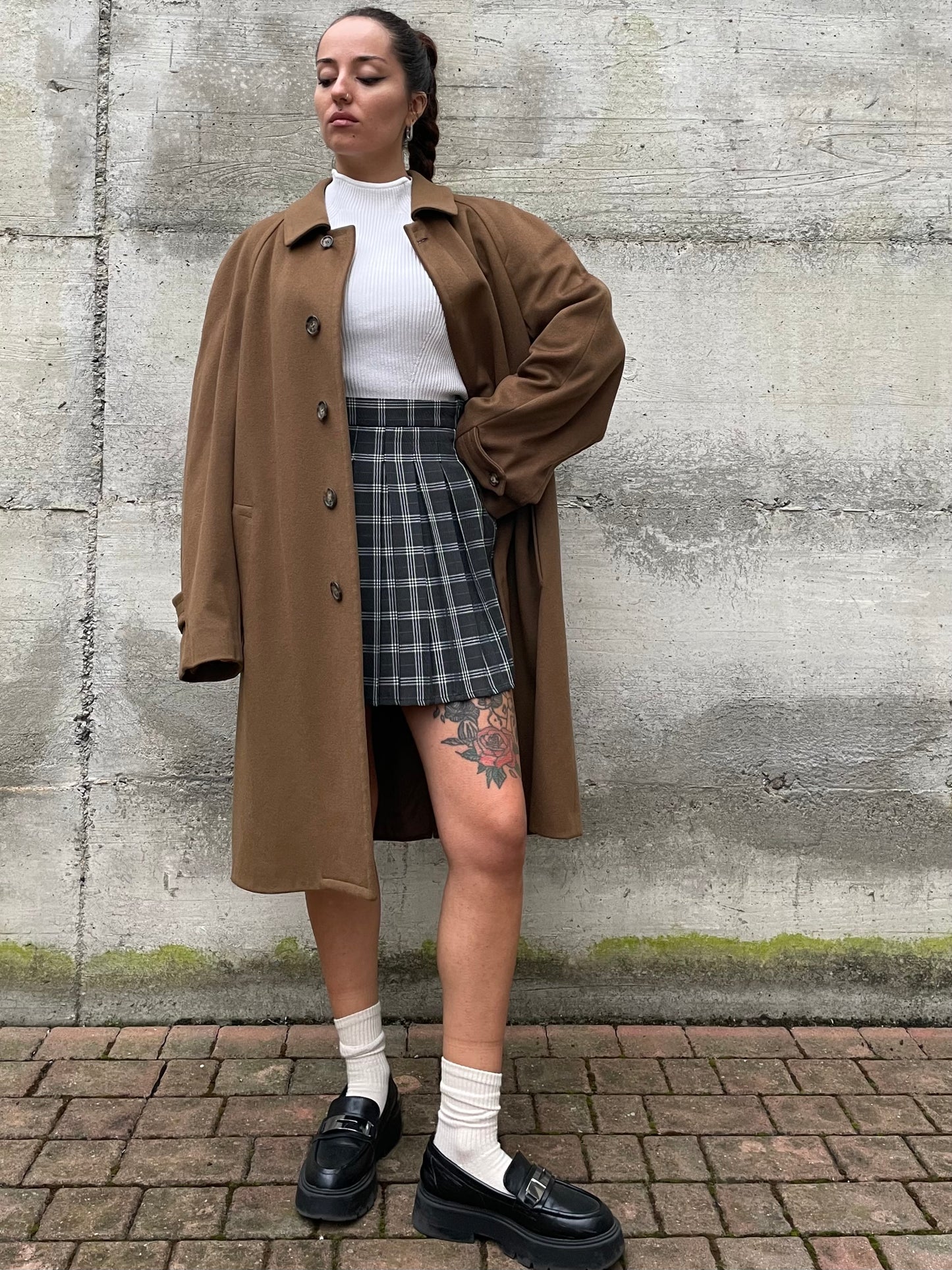 Cappotto sartoriale Piacenza cammello 100% lana vergine - taglia M uomo