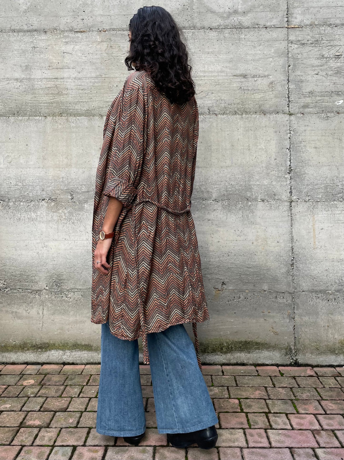 Vestaglia Pierre Cardin in crepe di seta - taglia unica