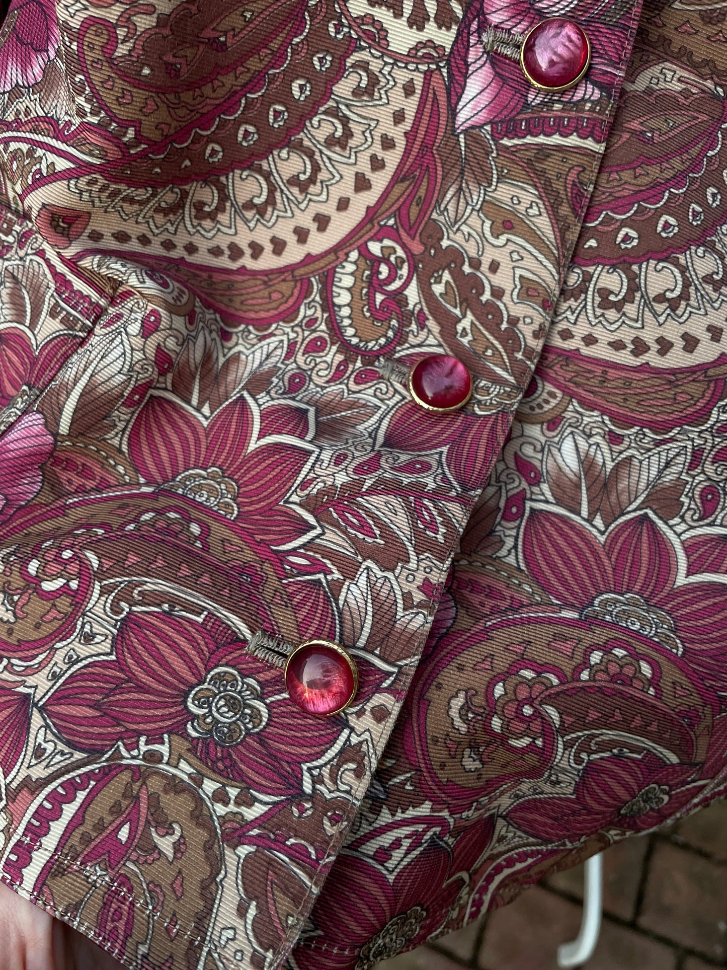 Blazer sartoriale in misto cotone fantasia - taglia M