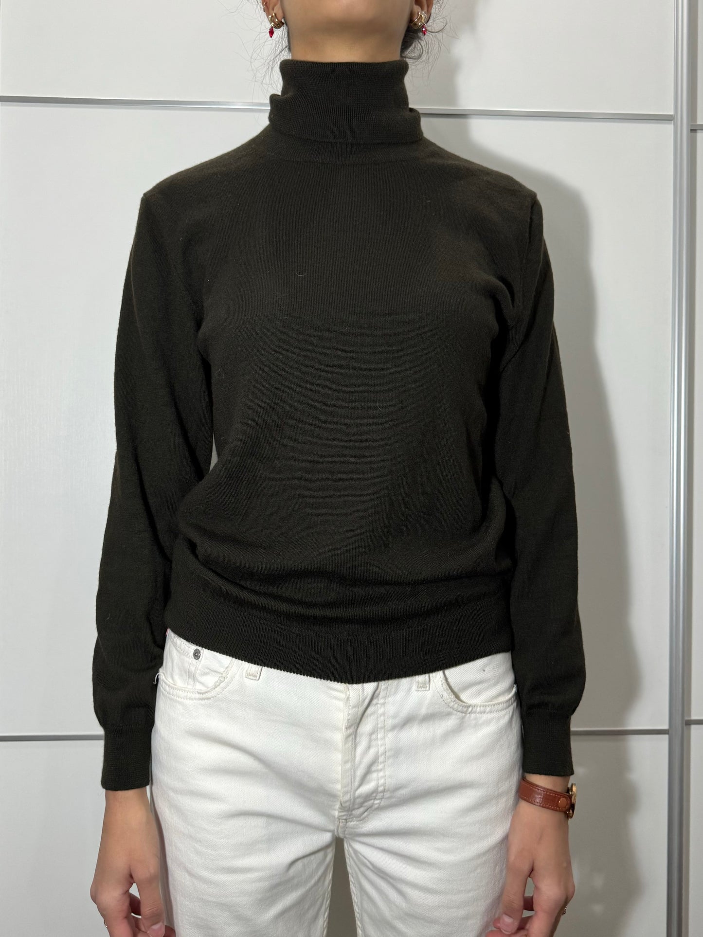 Dolcevita testa di moro Benetton in misto lana