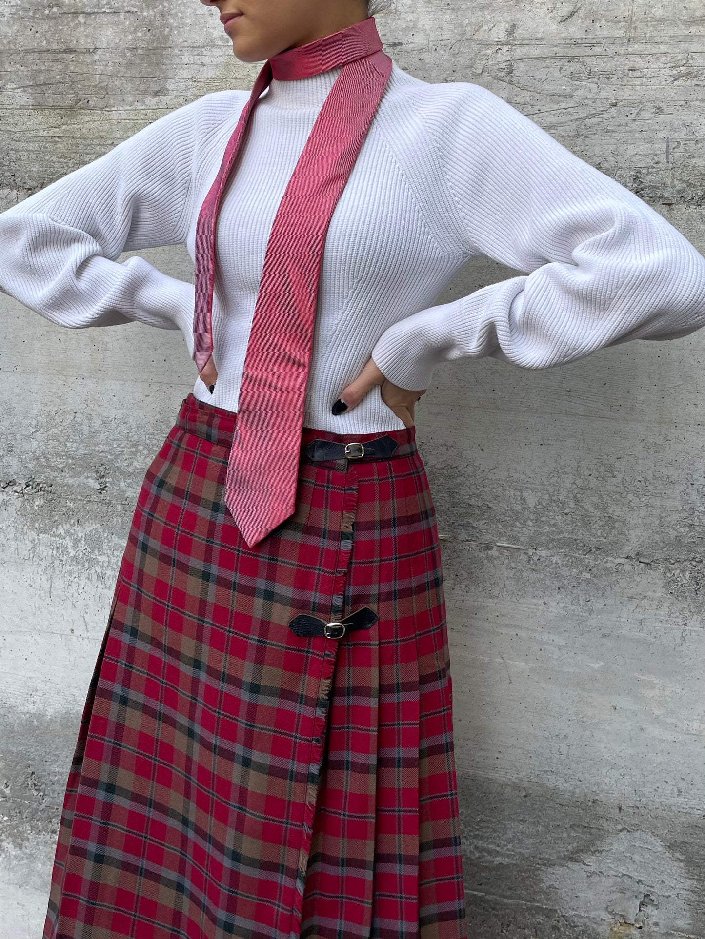 Autentico Kilt anni 80, sartoriale in pura lana
