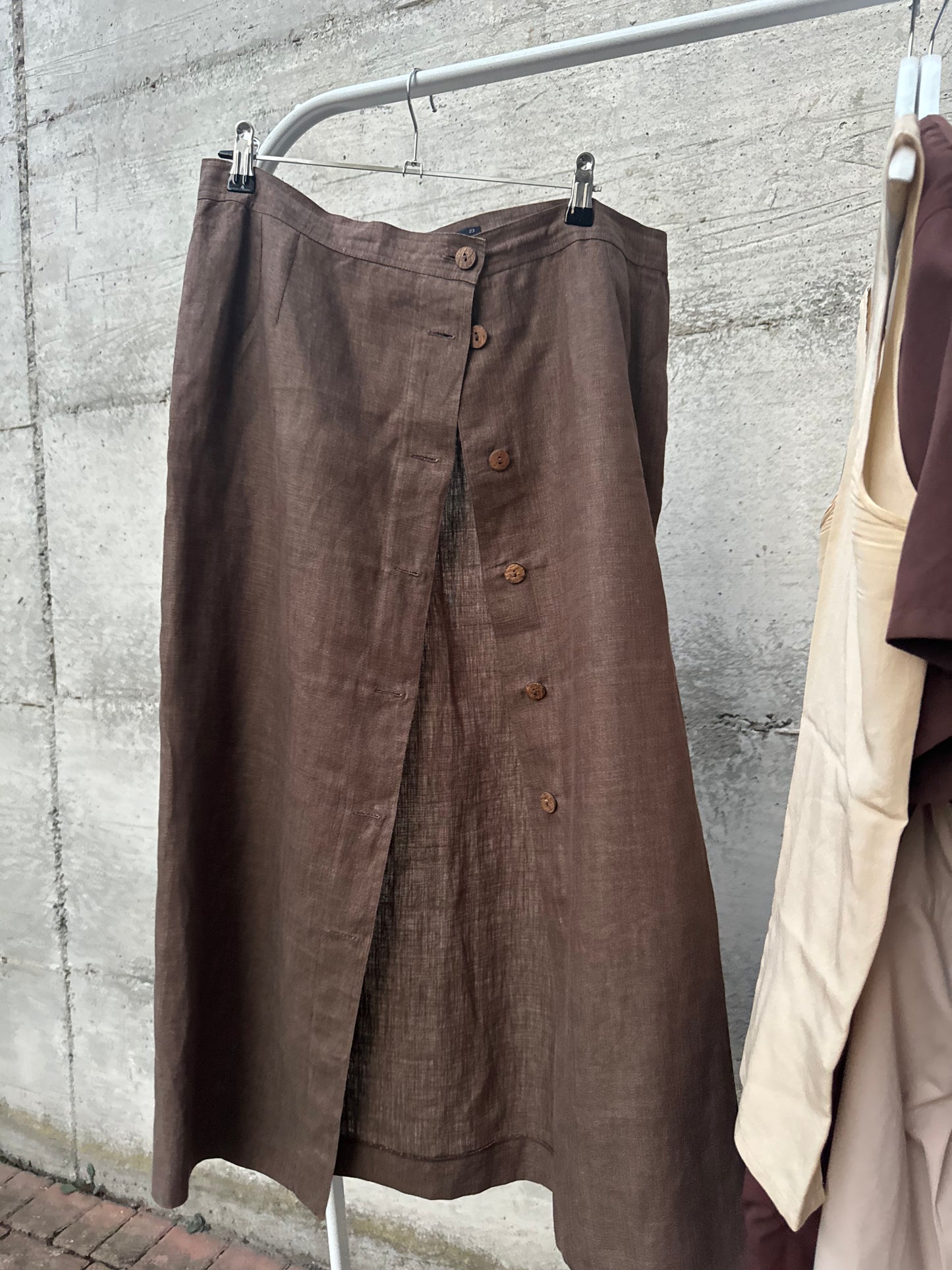 Gonna midi 100% lino Persona by Marina Rinaldi