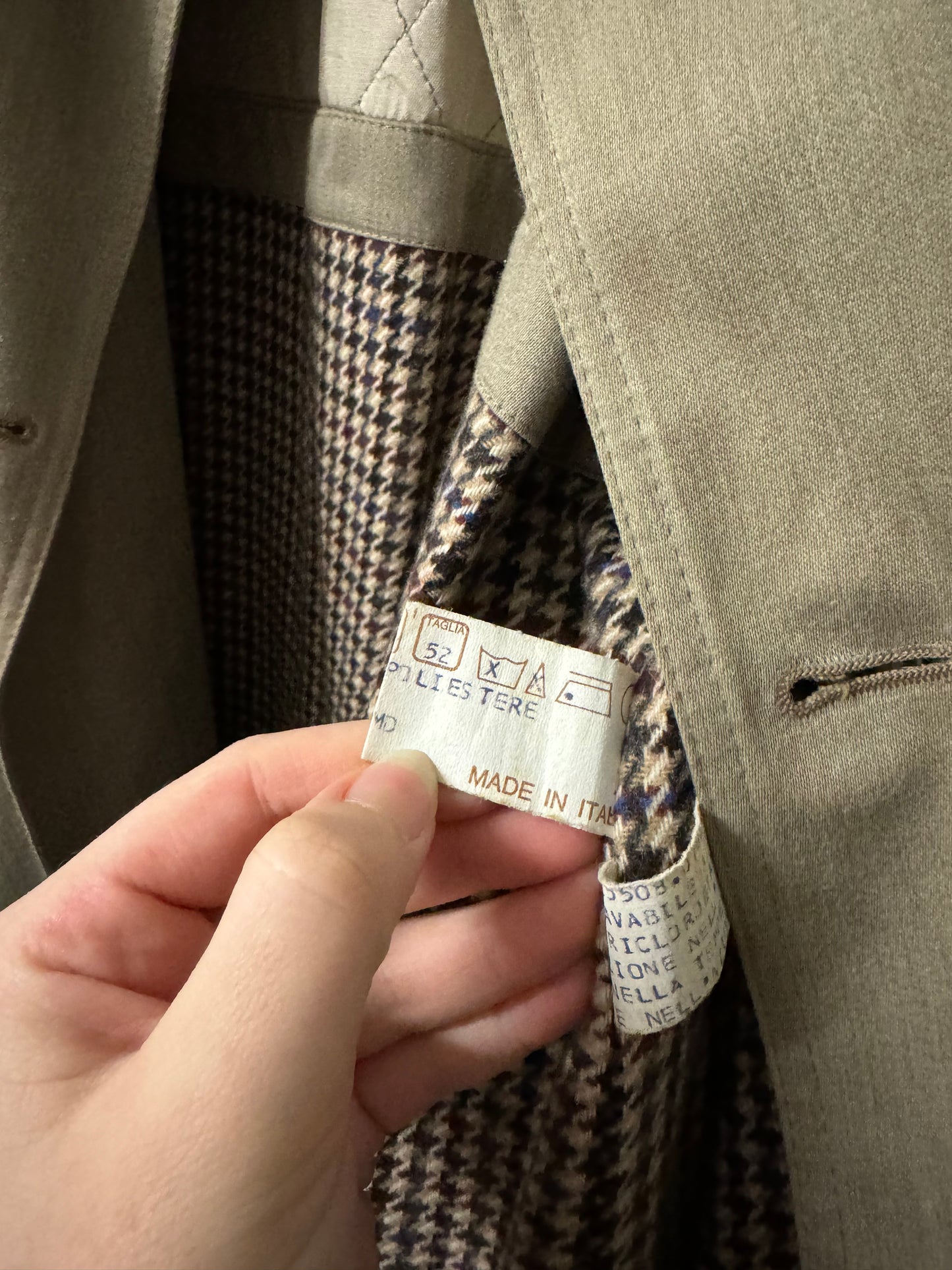 Trenchcoat sartoriale lungo doppiopetto color sabbia