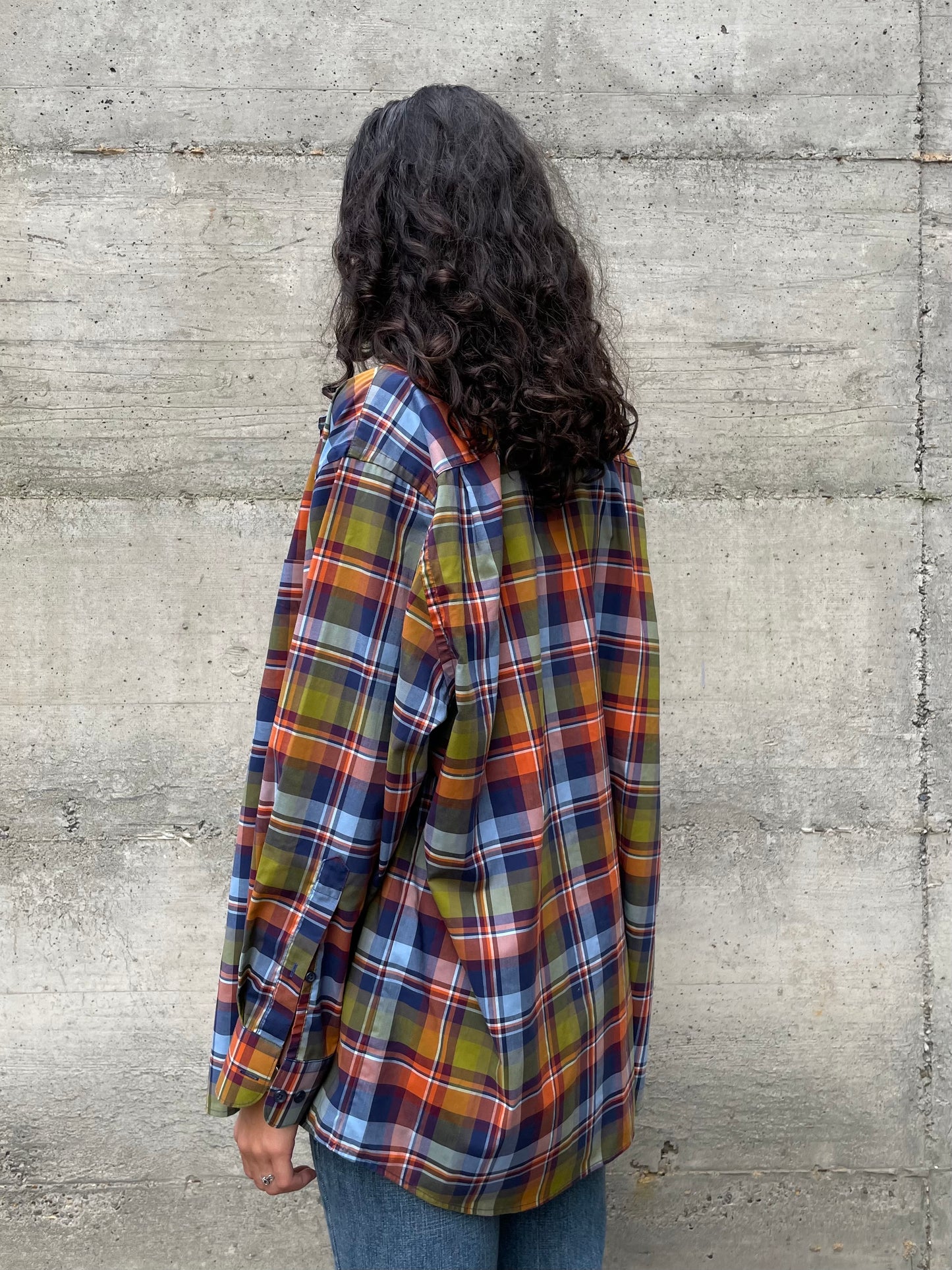 Camicia oversize tartan 100% cotone - taglia L uomo