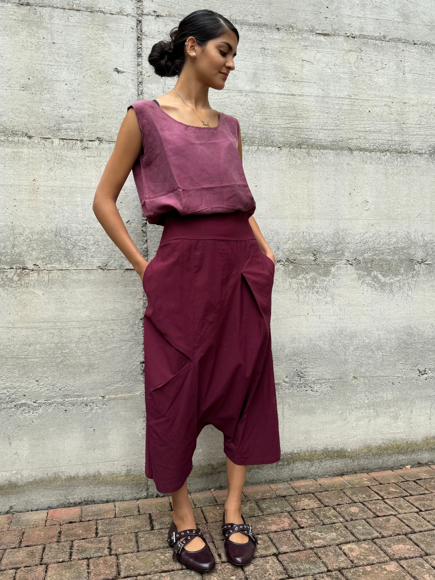 Pantagonna vinaccia in misto viscosa, taglia M