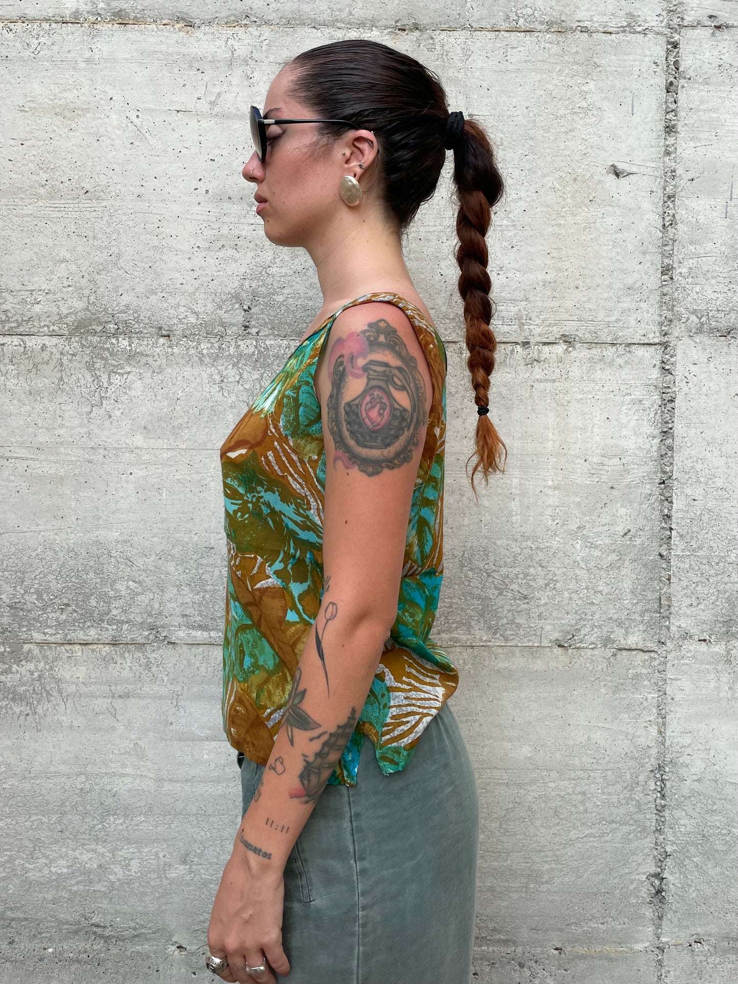 Top fantasia 100% viscosa, taglia S/M