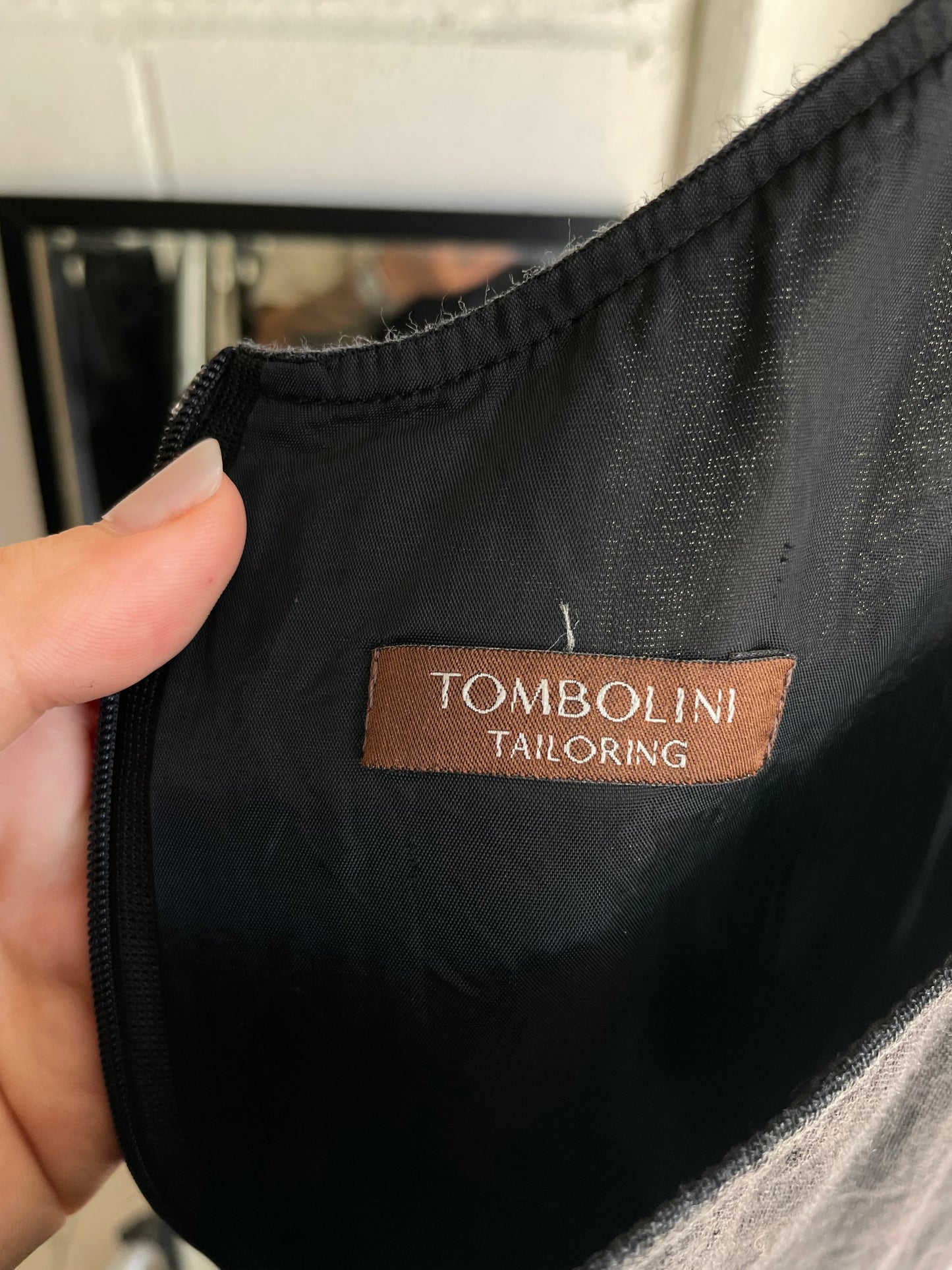 Vestito midi smanicato nero 100% lino - S