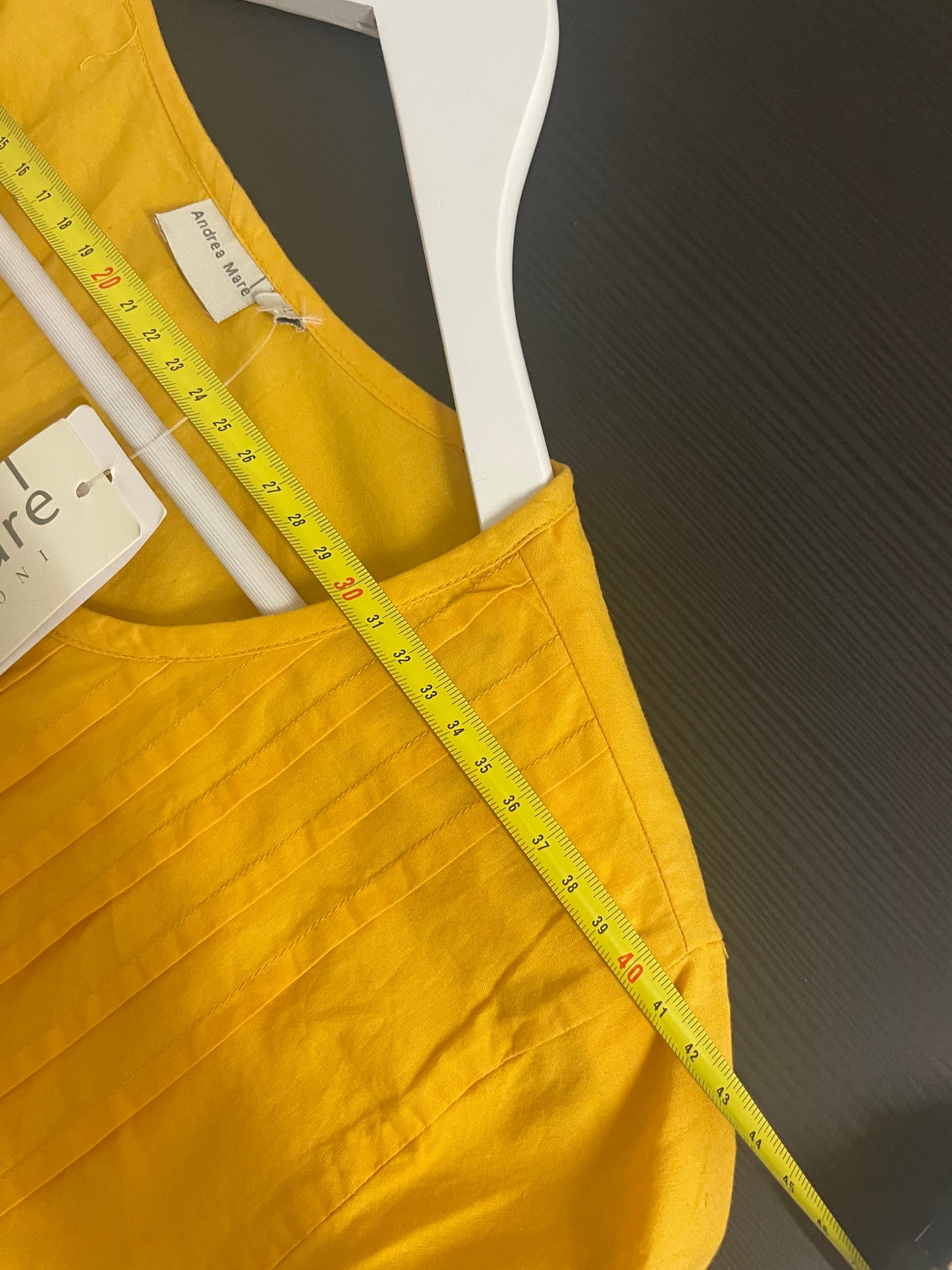 Abito midi Andrea Marè NUOVO deadstock, 100% cotone - taglia L