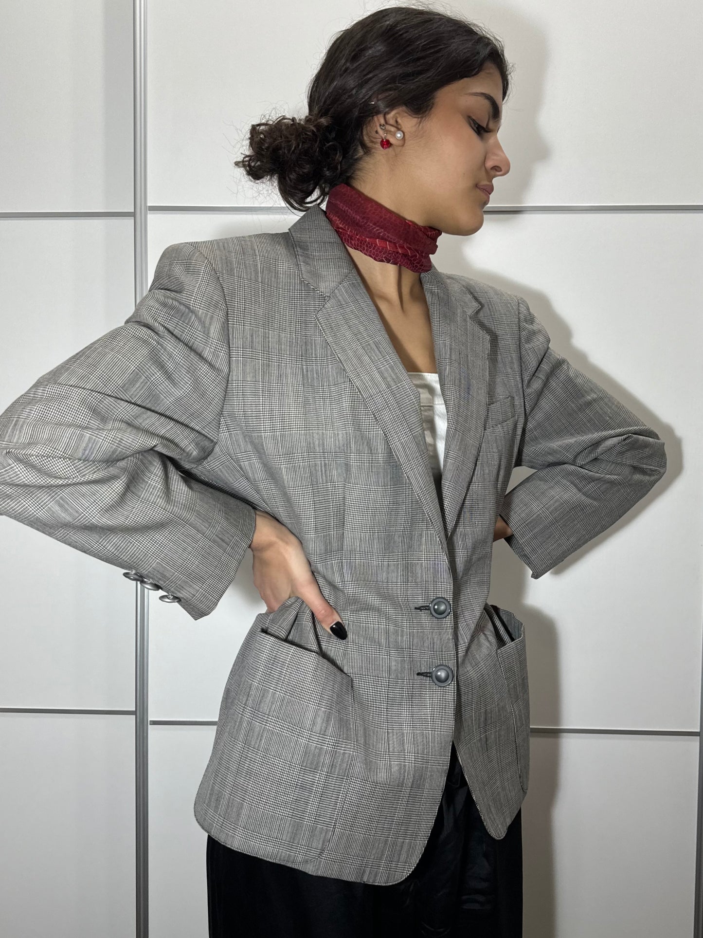 Blazer donna sartoriale in pura lana vergine