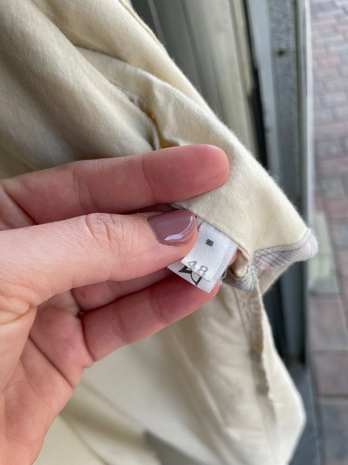 Trenchcoat crema in cotone Andrea Silardi