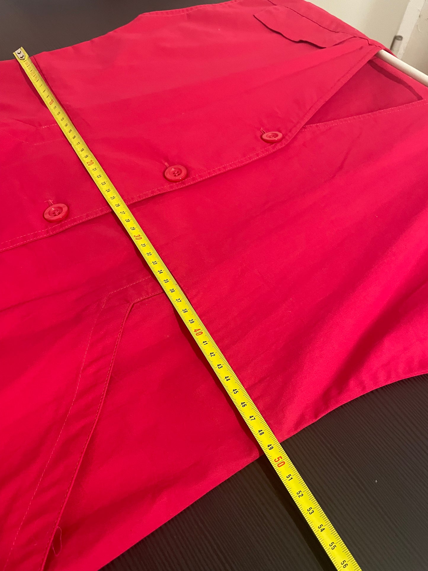 Chemisier midi 100% cotone fucsia - taglia M/L