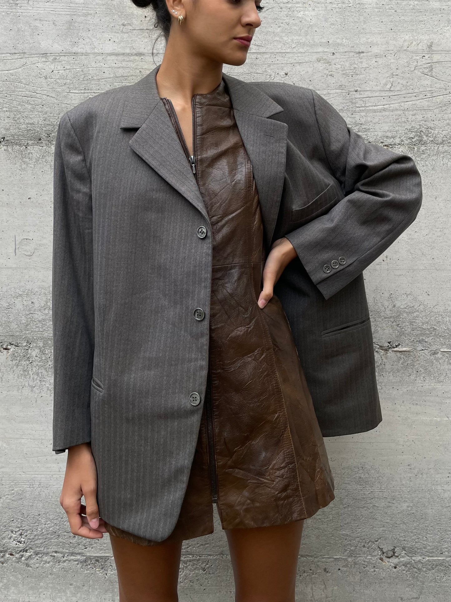 Blazer sartoriale monopetto pura lana vergine - taglia 48it uomo