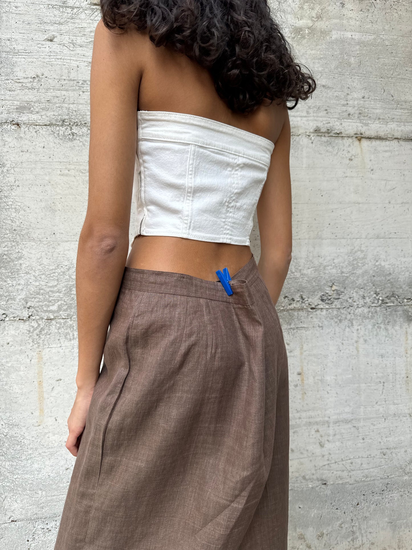 Gonna midi 100% lino Persona by Marina Rinaldi