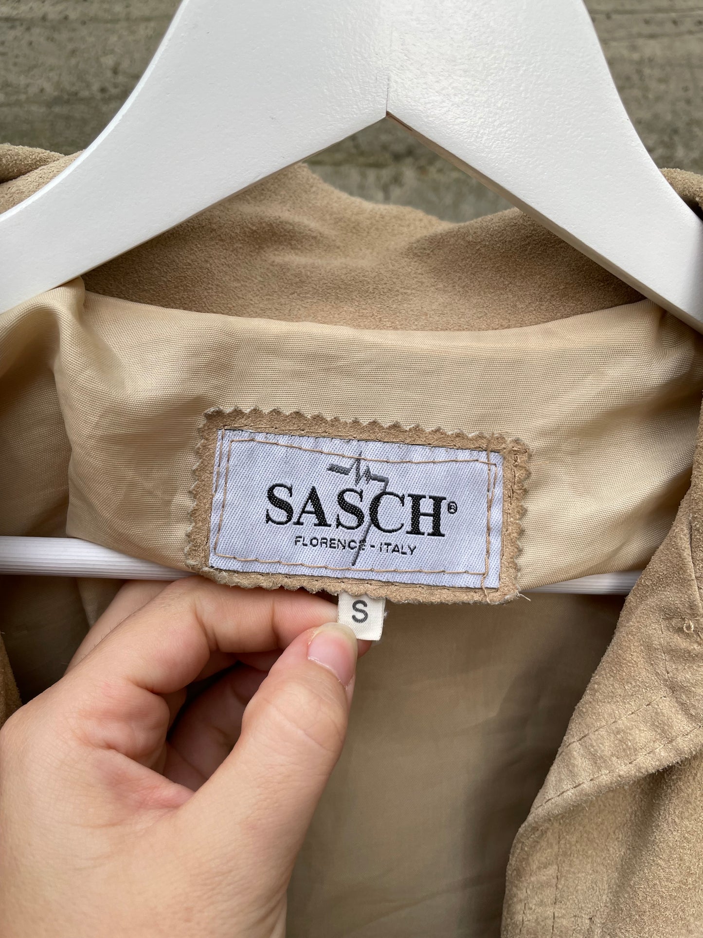 Blazer suede sabbia - taglia S/M