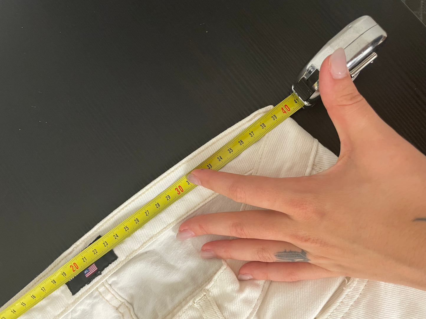 Jeans baggy bianco Polo Ralph Lauren 100% cotone