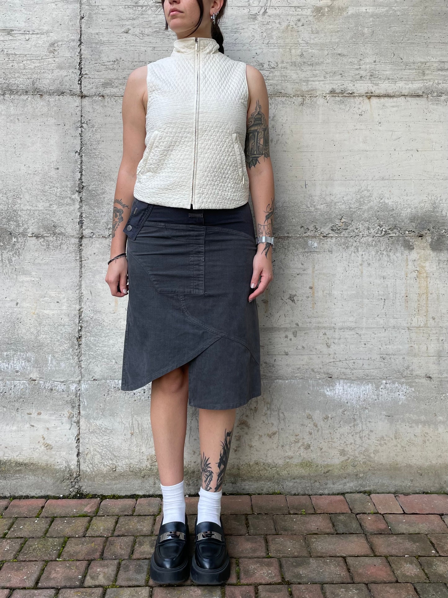 Smanicato trapuntato Eskey bianco - S