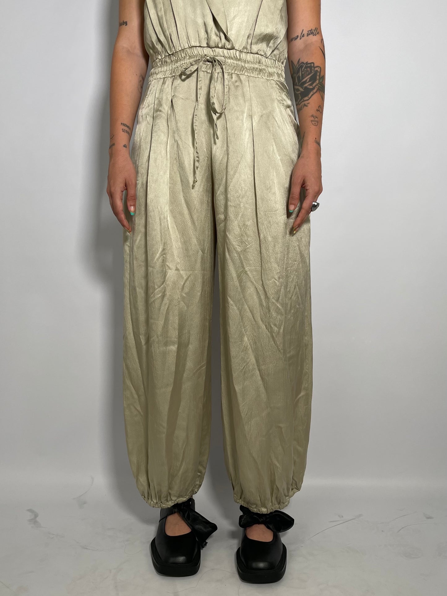 Jumpsuit Twinset sabbia 100% seta - taglia S