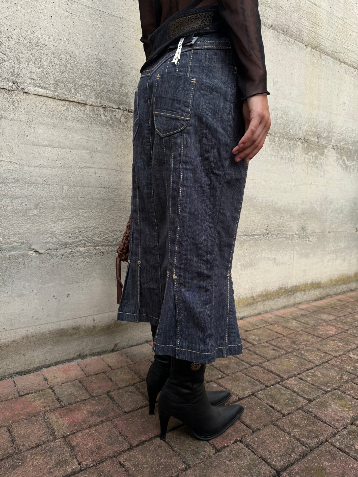 Gonna midi a sirena Stefanel Y2K