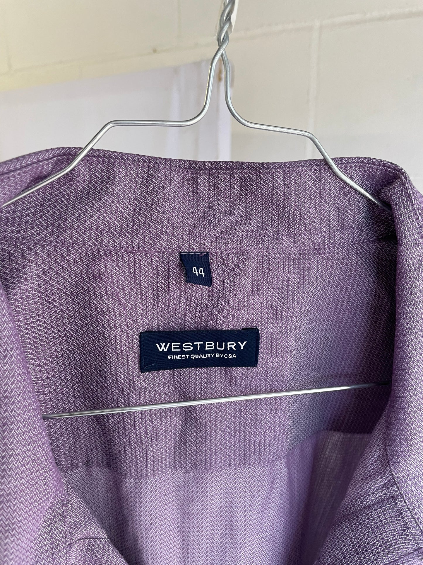 Camicia oversize lilla 100% cotone