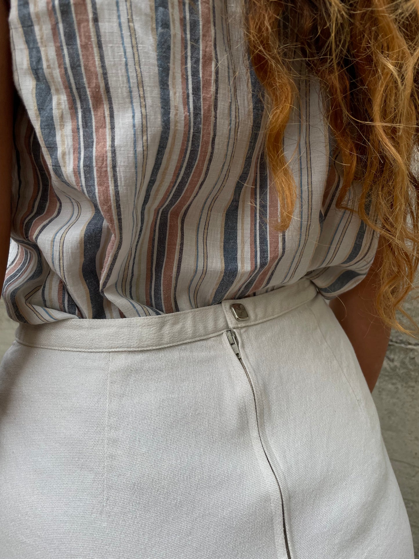 Top polo stripes in cotone - taglia M