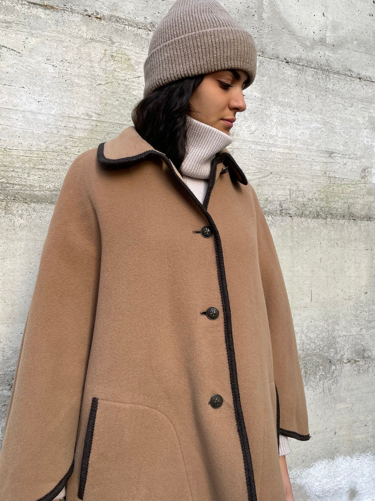 Mantella biscotto Steinbock 100% lana vergine