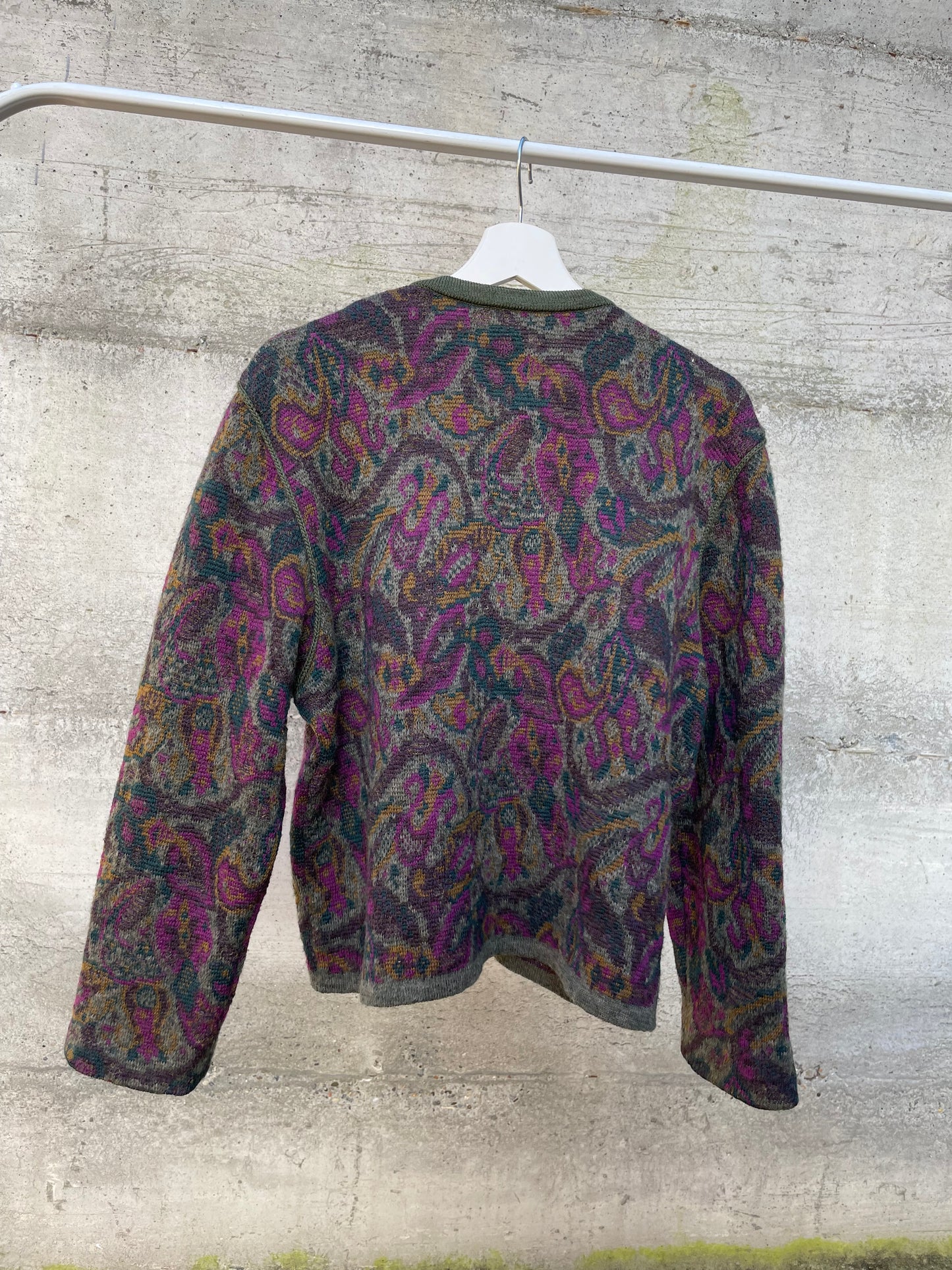 Cardigan Geiger in misto lana e mohair - taglia M/L