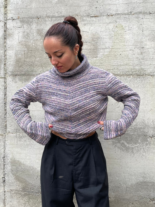 Maglione a collo alto in misto lana Missoni vibes