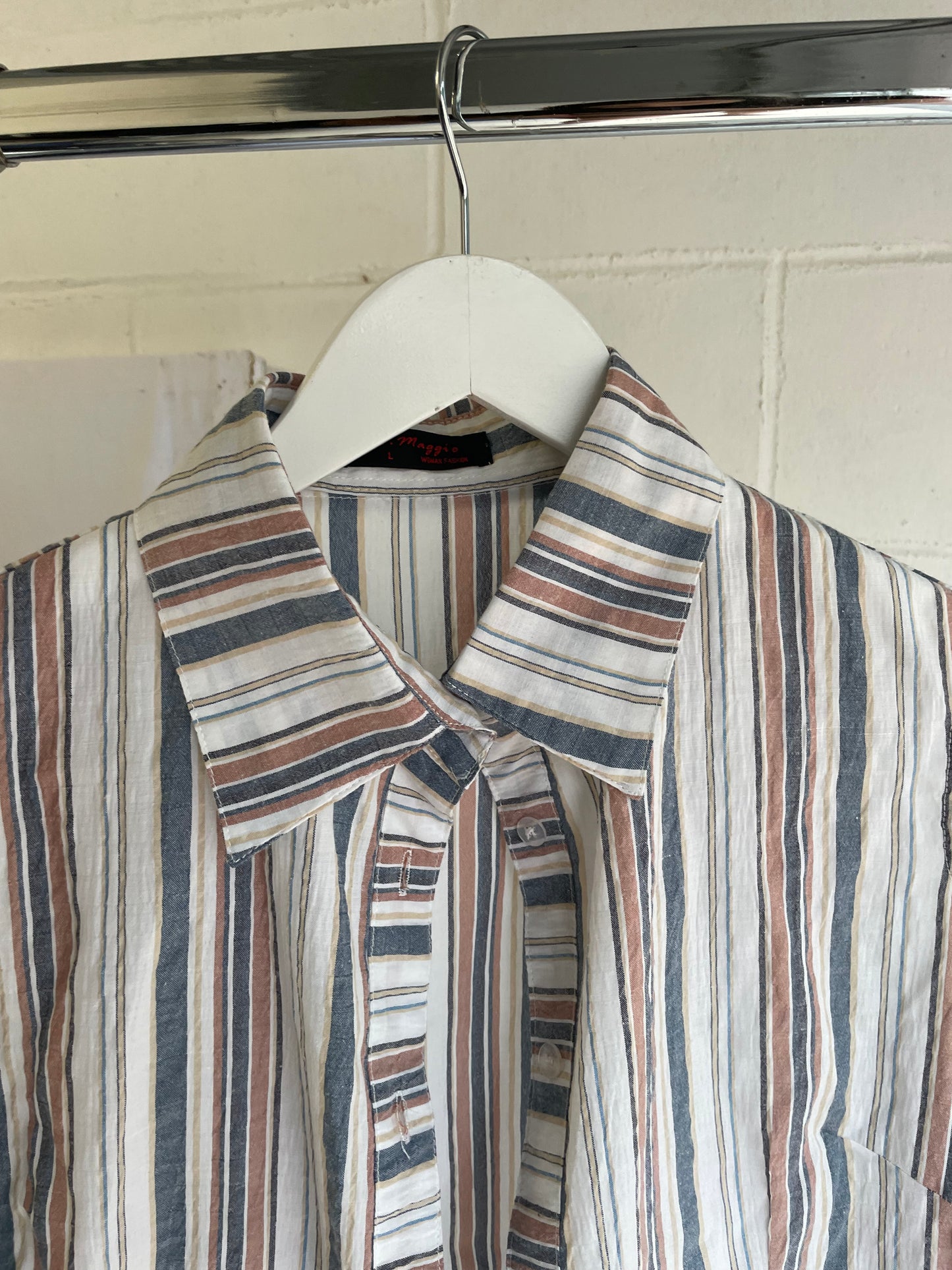 Top polo stripes in cotone - taglia M