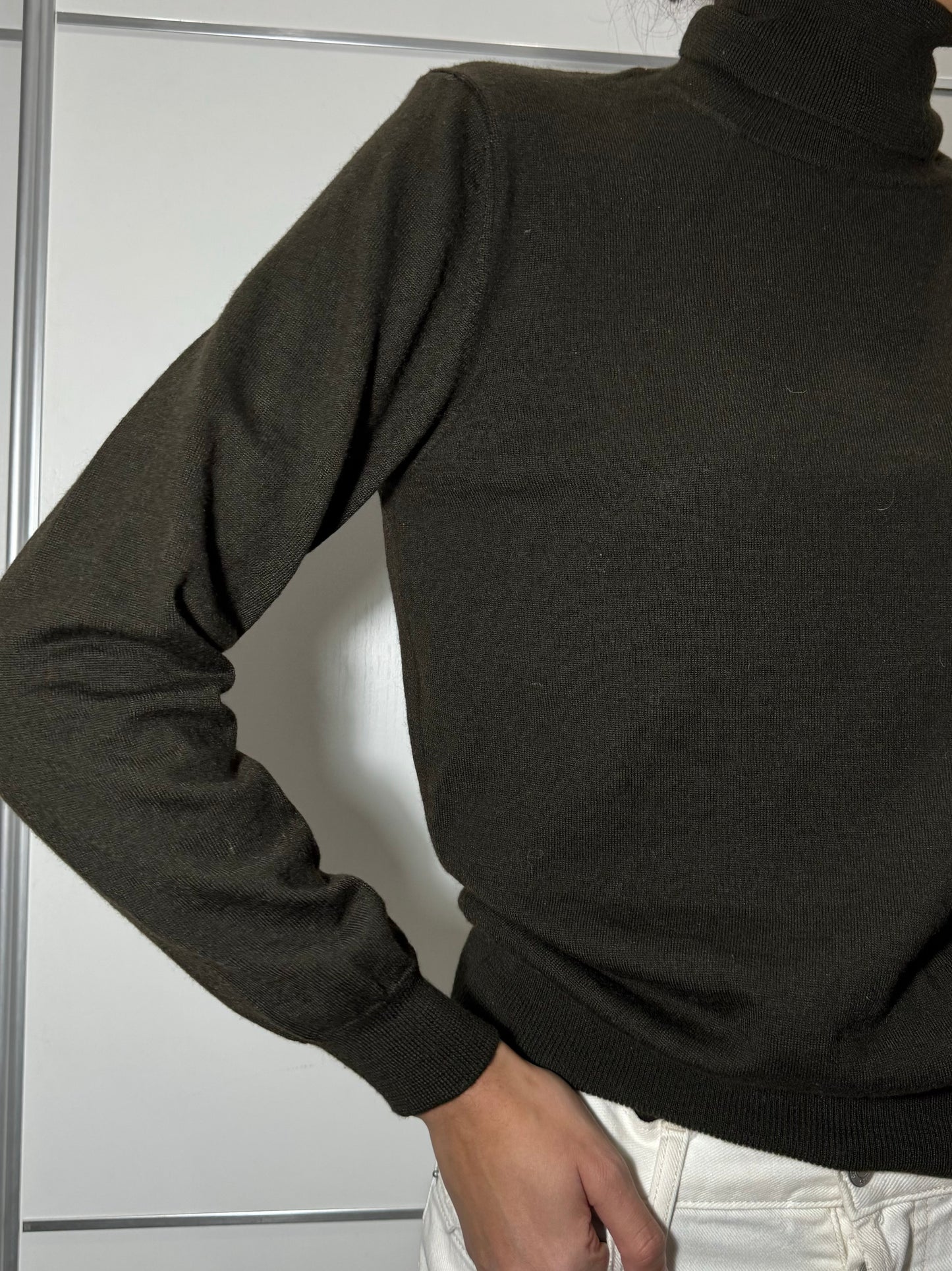 Dolcevita testa di moro Benetton in misto lana