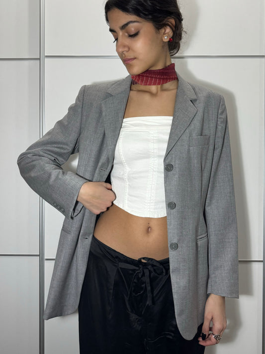 Blazer donna monopetto in pura lana vergine