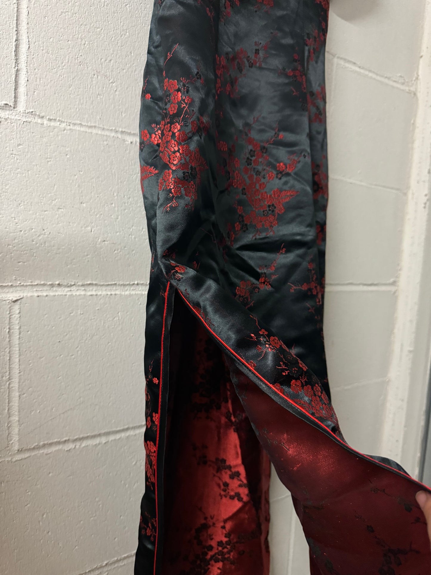 Abito midi in autentica seta cinese, taglia S