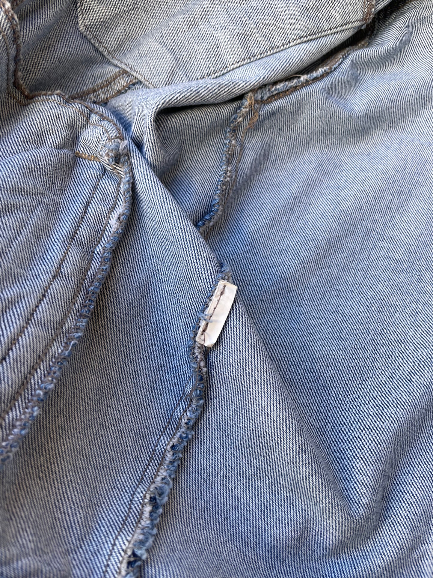 Giacca vintage denim lavaggio medio - taglia L donna