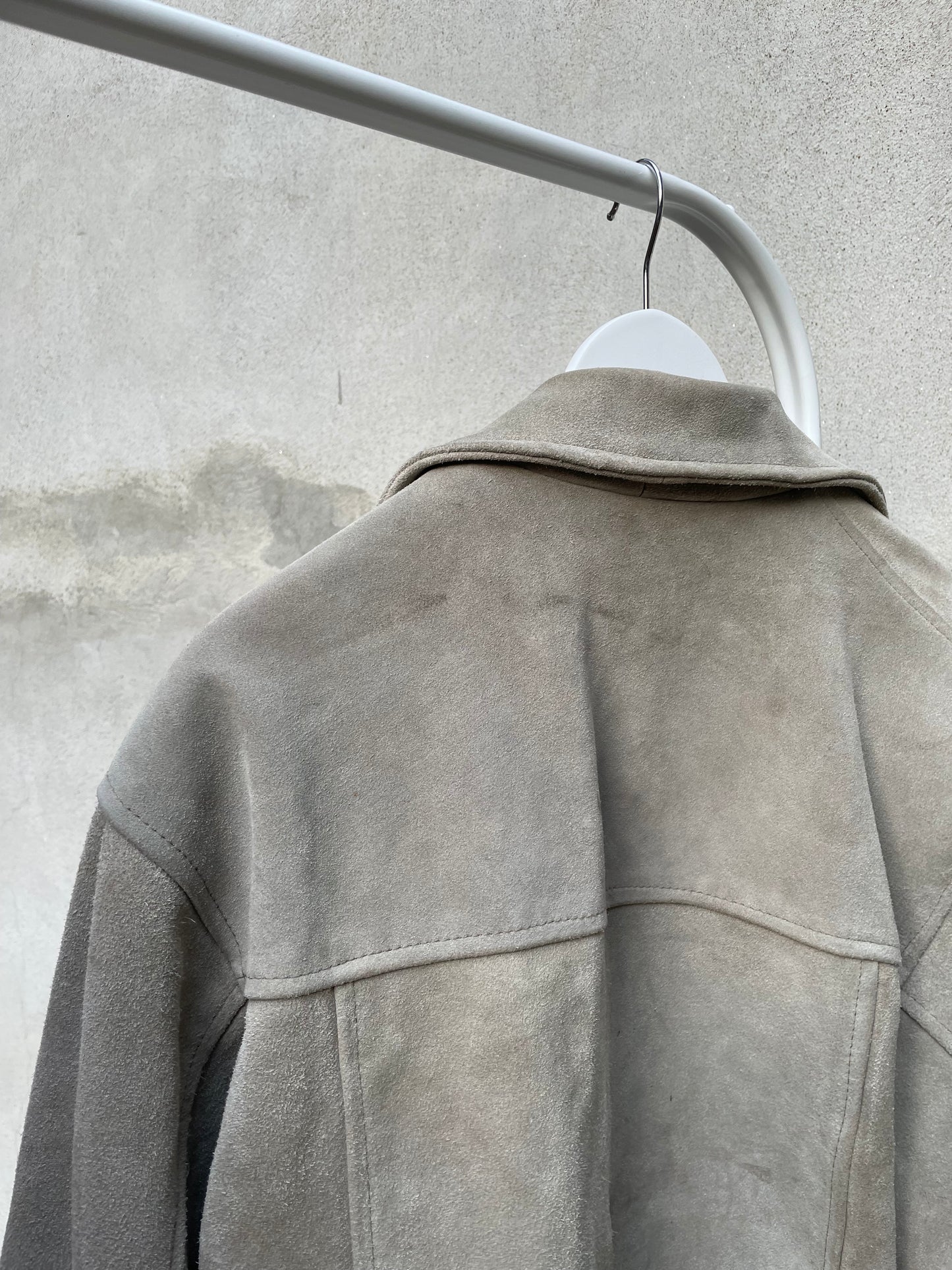 Biker suede ghiaccio - S uomo