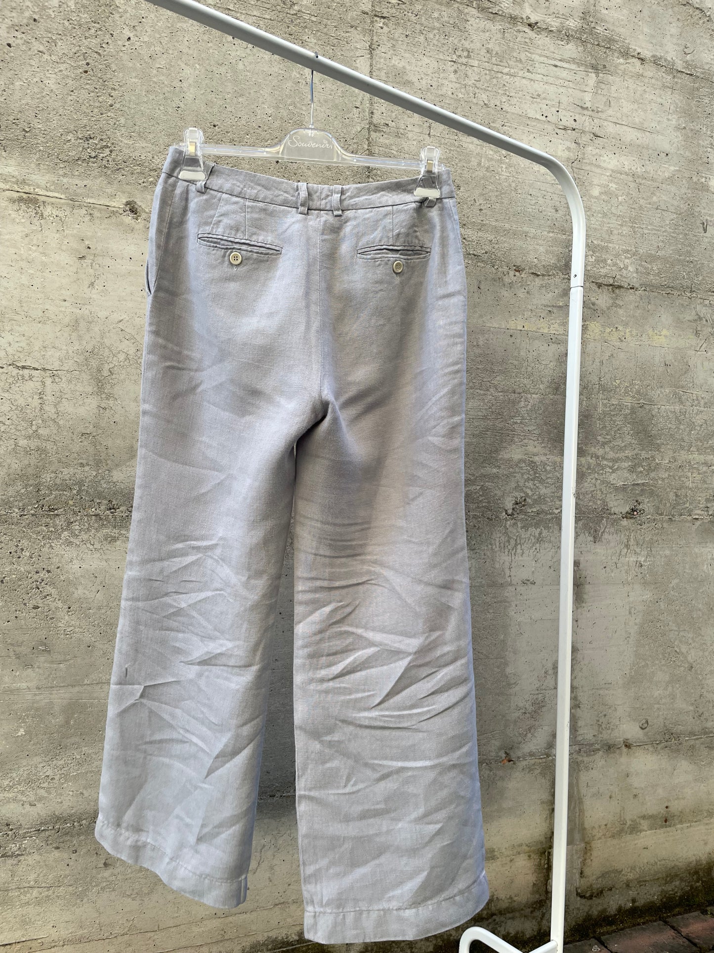 Pantalone Aspesi ghiaccio 100% lino - tg. 42